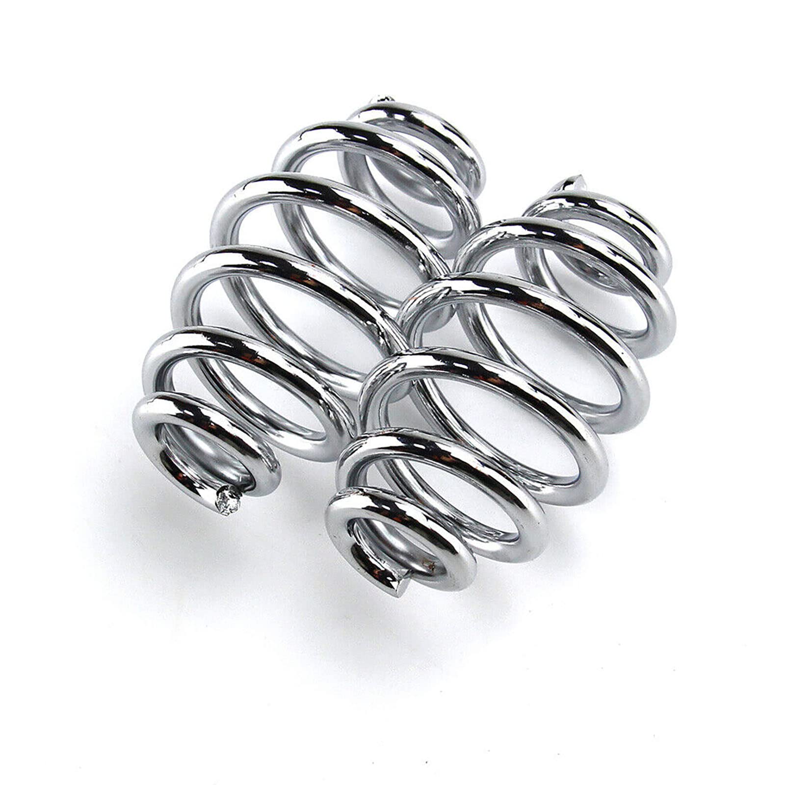 PSLER Motorcycle Coils Spiral Seat Spring Steel Solo Seat Barrel Spring Kit for Touring Softail Sportster Dyna Bobber Chopper, 2