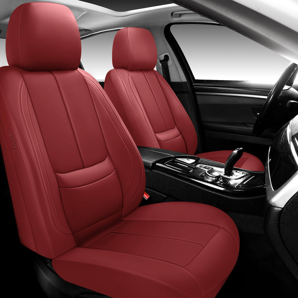 Full Coverage Leather Car Seat Covers,Waterproof Seat Covers for Cars,SUVs Pick-up Truck, Car Seat Cushion,Car Seat Protector,Fr
