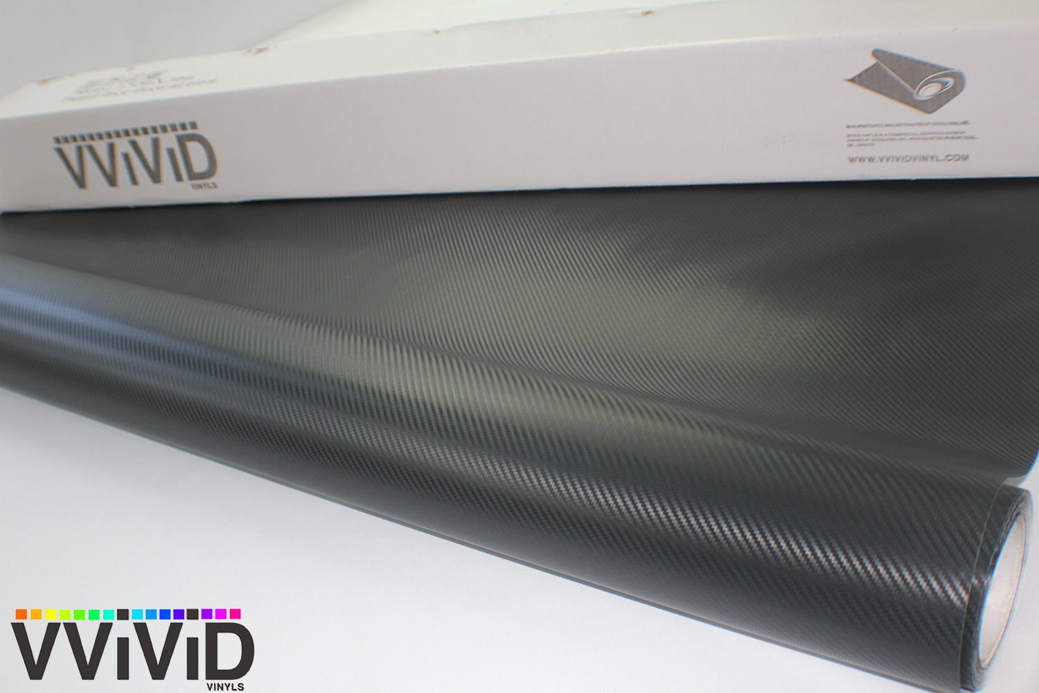 Vvivid Xpo Black Carbon Fiber Car Wrap Vinyl Roll Featuring Air Release Technology (2.5Ft X 5Ft)