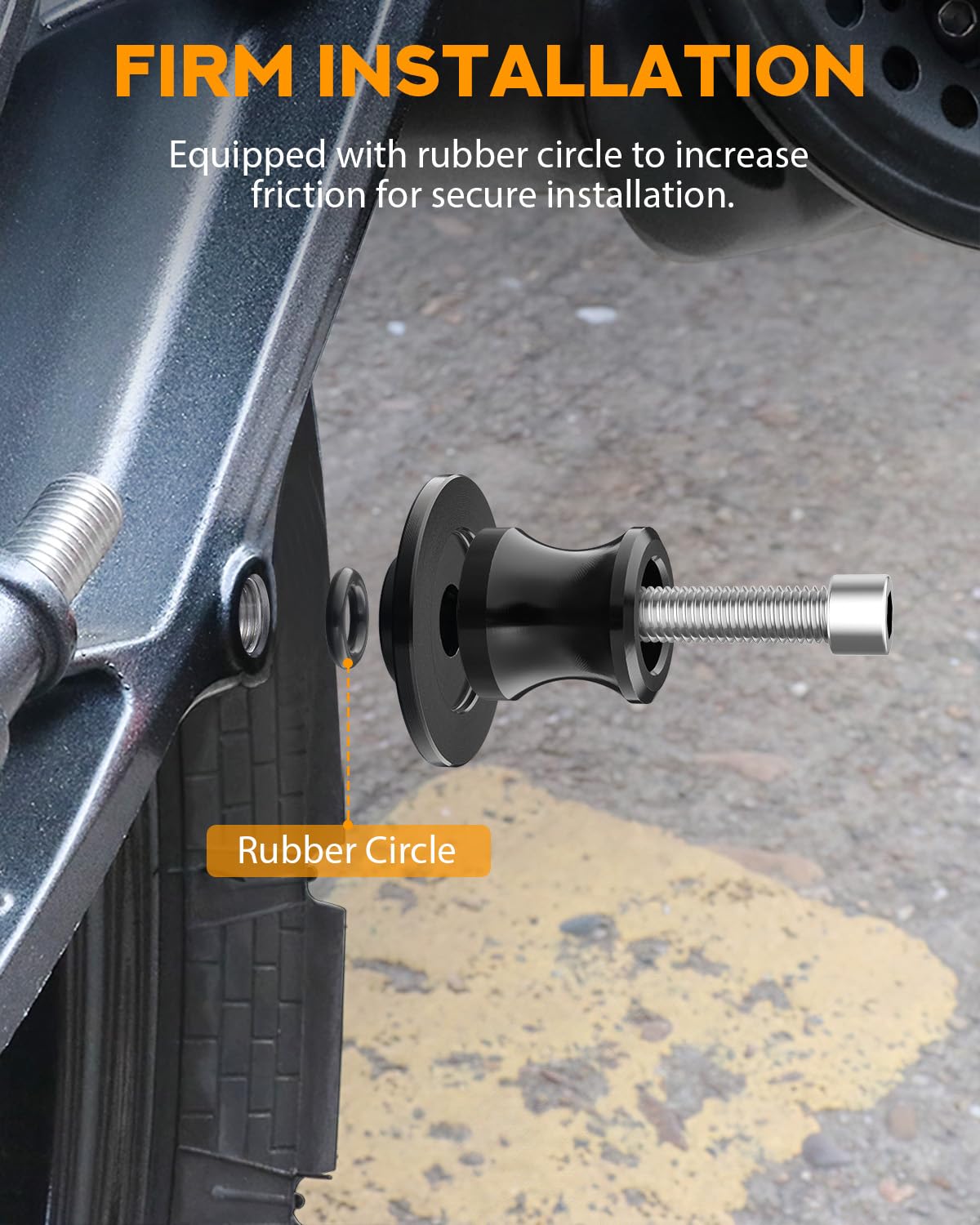 Pbymt 8Mm M8 X 1.5 Motorcycle Swing Arm Spools Sliders Cnc Swingarm Stand Screw Fit For Kawasaki Ninja Zx6R Z900 Vulcan, Triumph