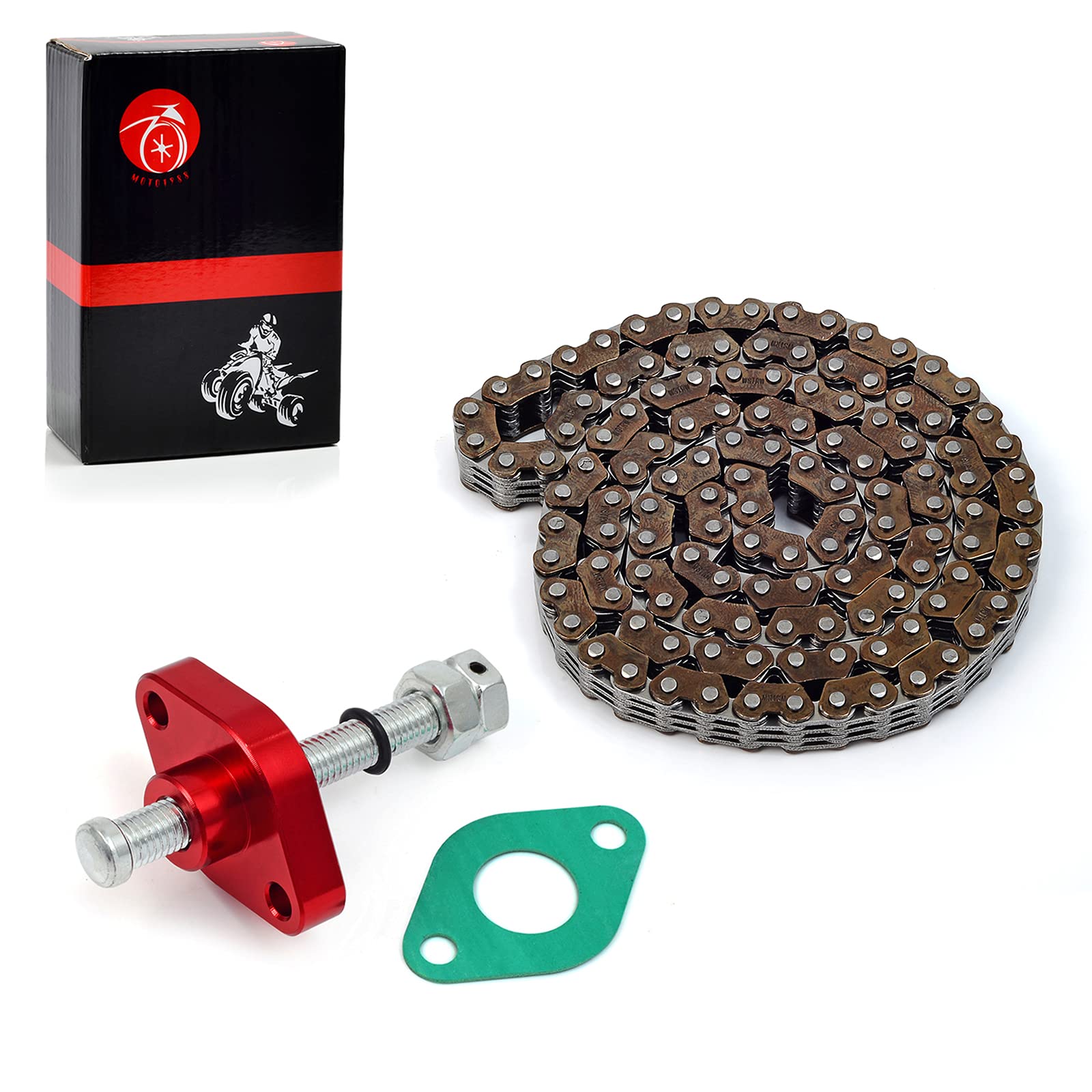 Moto1988 Cam Timing Chain Cam Chain Guides Tensioner And Gasket For Yamaha Raptor 660 Yfm660 2001-2005 94591-40126-00 34K-12231-00-00 34K-12241-00-00