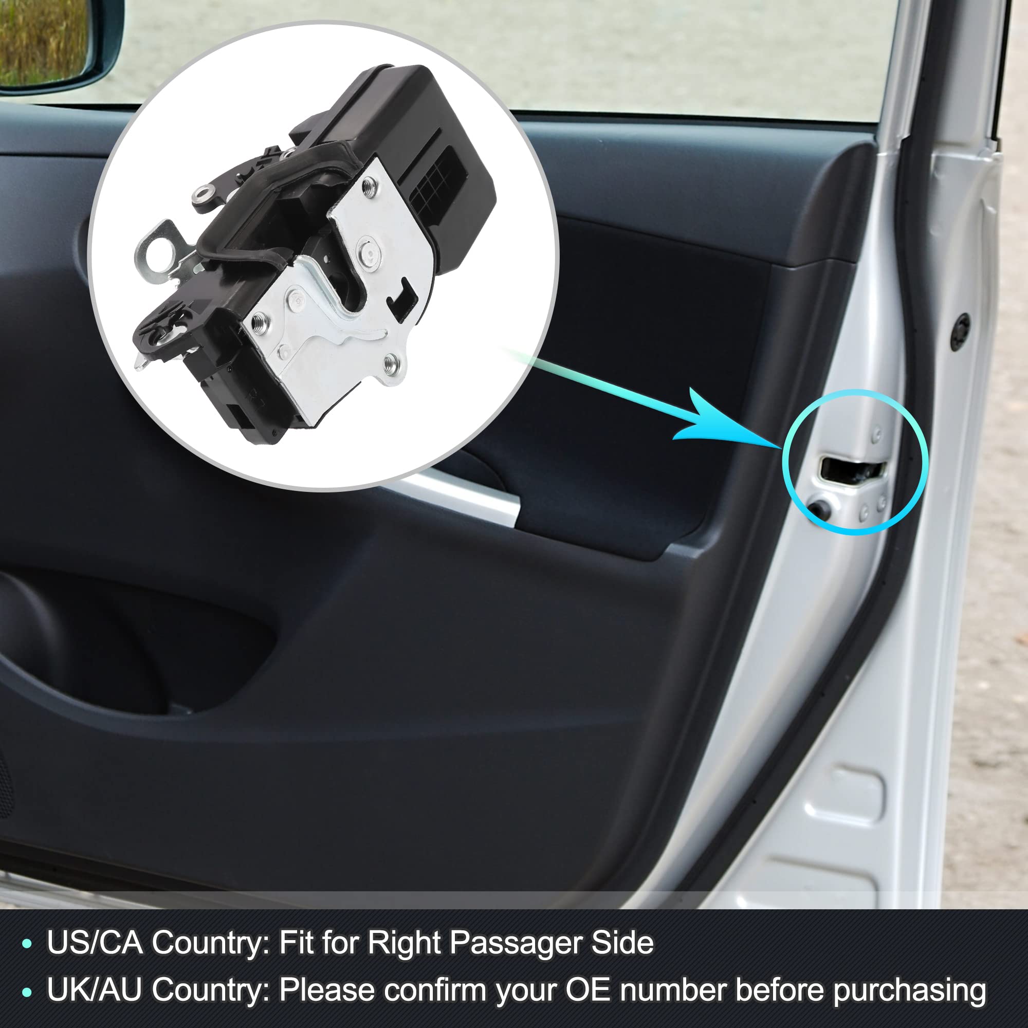 X AUTOHAUX Power Door Lock Actuator Motor Front Right Passenger Side for Chevrolet Silverado 1500 2500 for GMC Yukon for Cadilla