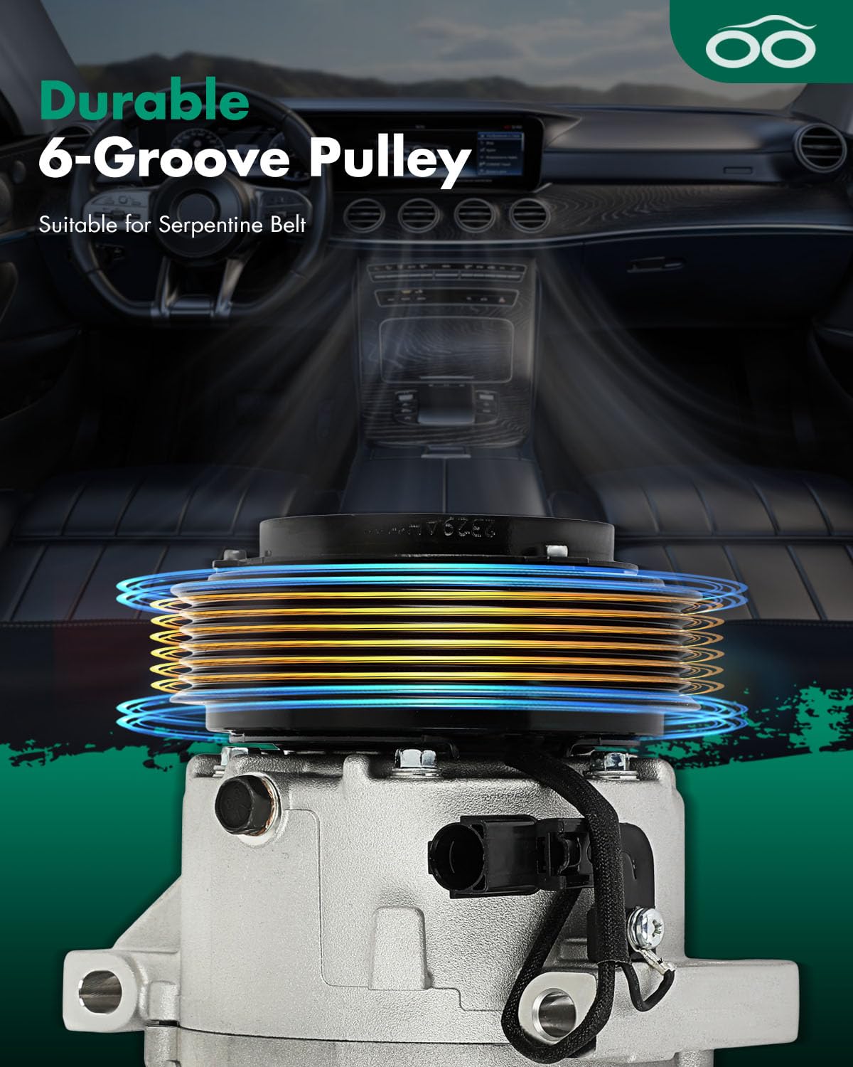 SCITOO AC Compressor Rapid Cooling for Hyundai Elantra 1.8L for Hyundai Elantra Coupe 1.8L for Kia Soul 2.0L 2011-2013 977012K70