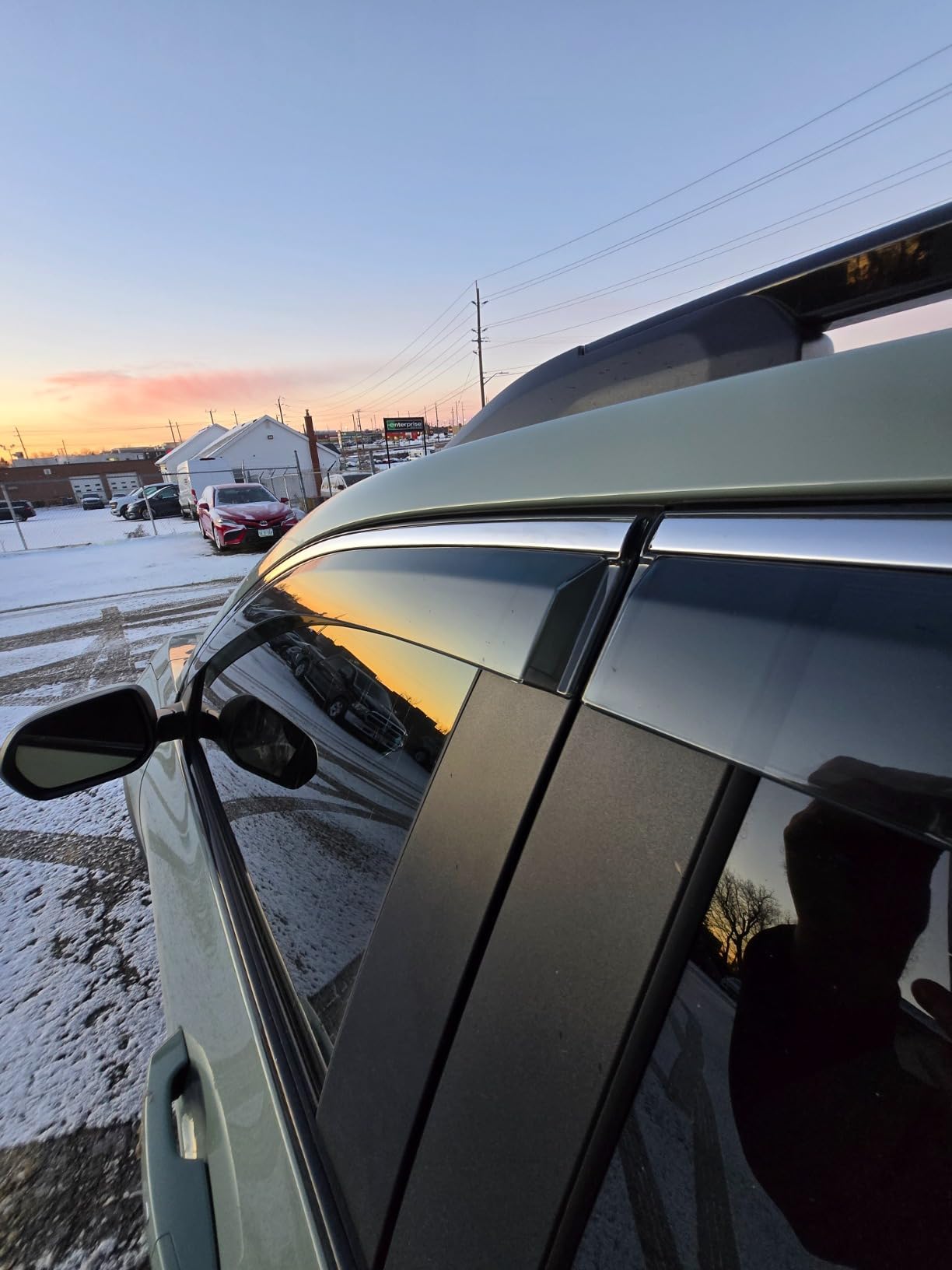 Vesul Compatible With 2025 Chevy Equinox (Not For Ev) Window Deflectors Oem-Style Rain Guards 4-Piece Set No-Drills Installation