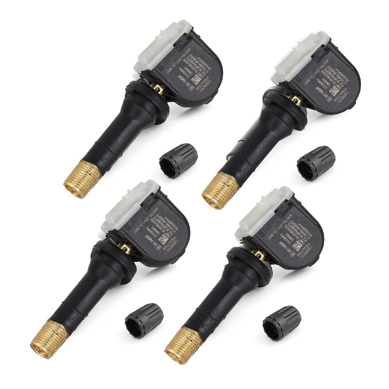 Tpms Sensor Gm, 4Pcs 315Mhz Tire Pressure Monitoring Sensor Replacement For Chevy Silverado Gmc Buick Cadillac Hummer Pontiac Saab Saturn - Replaces# 13598771 13598772 13586335 13581558