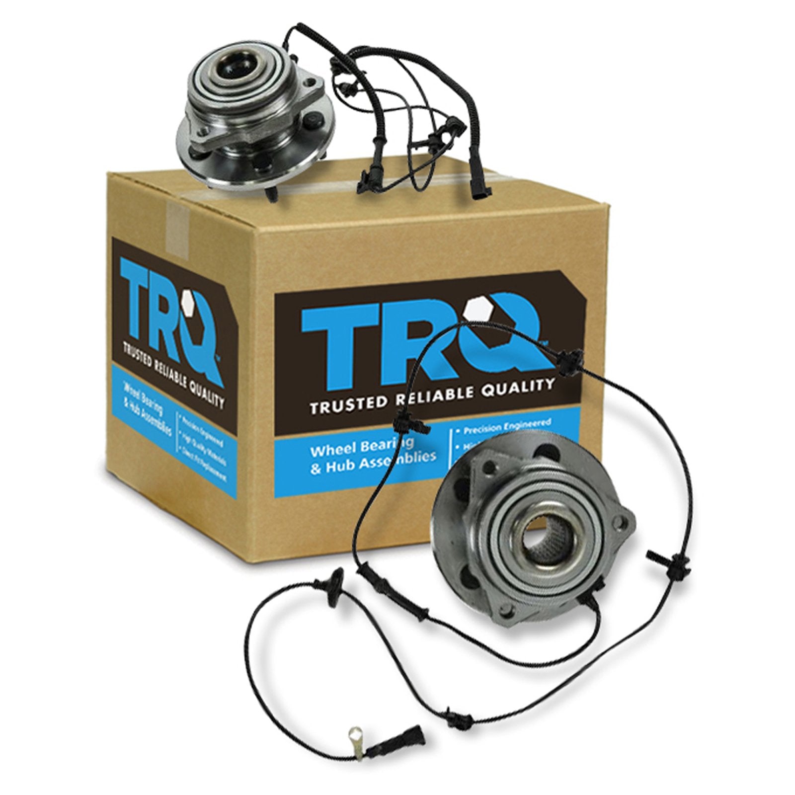 Trq Front Wheel Hub Bearings Assembly Set Compatible With 2002-2007 Jeep Liberty