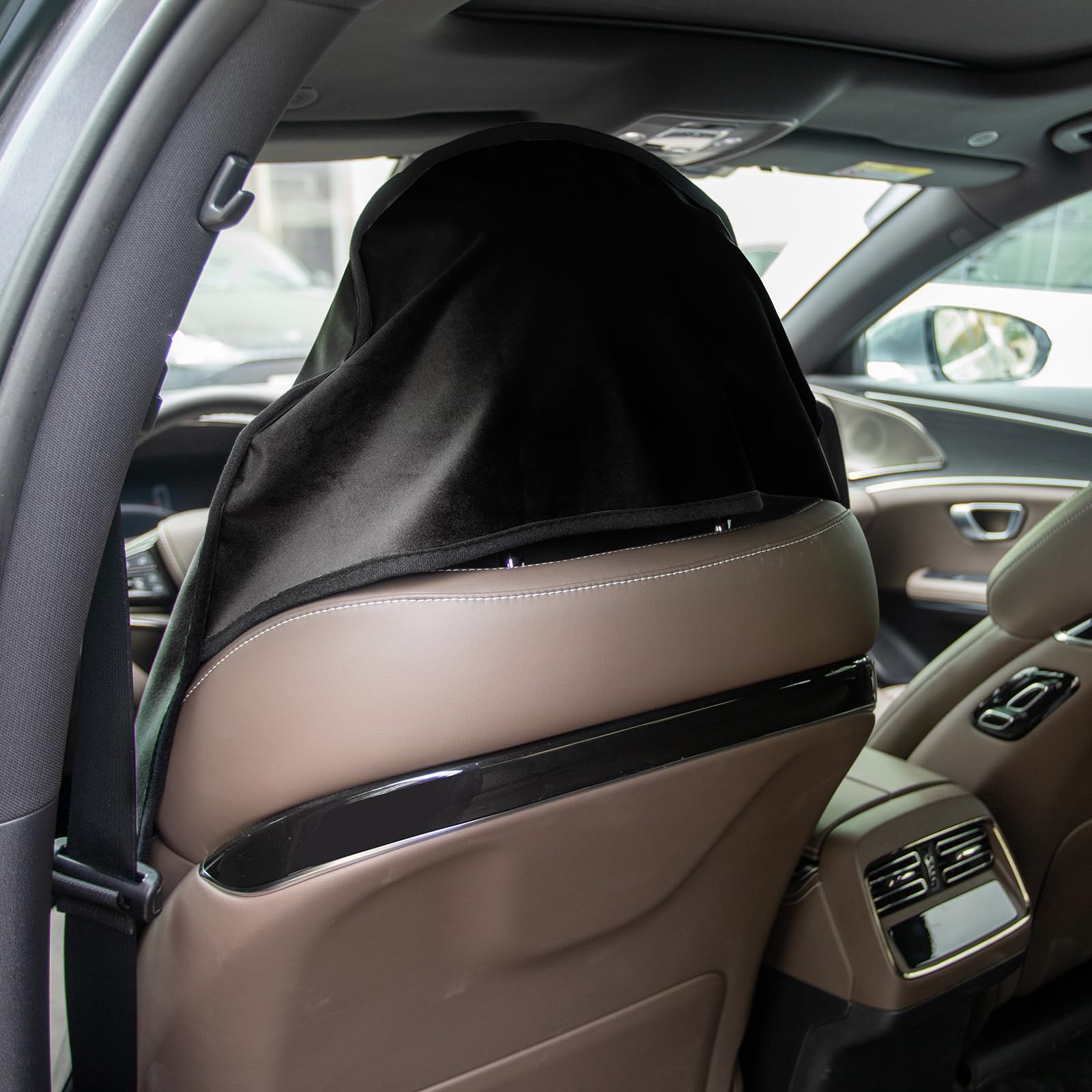 Leader Accessories Velvet Waterproof Car Seat Cover Black Anti-Slip For Gym Workout, Running, Swimming, Beach And Hiking, Univer