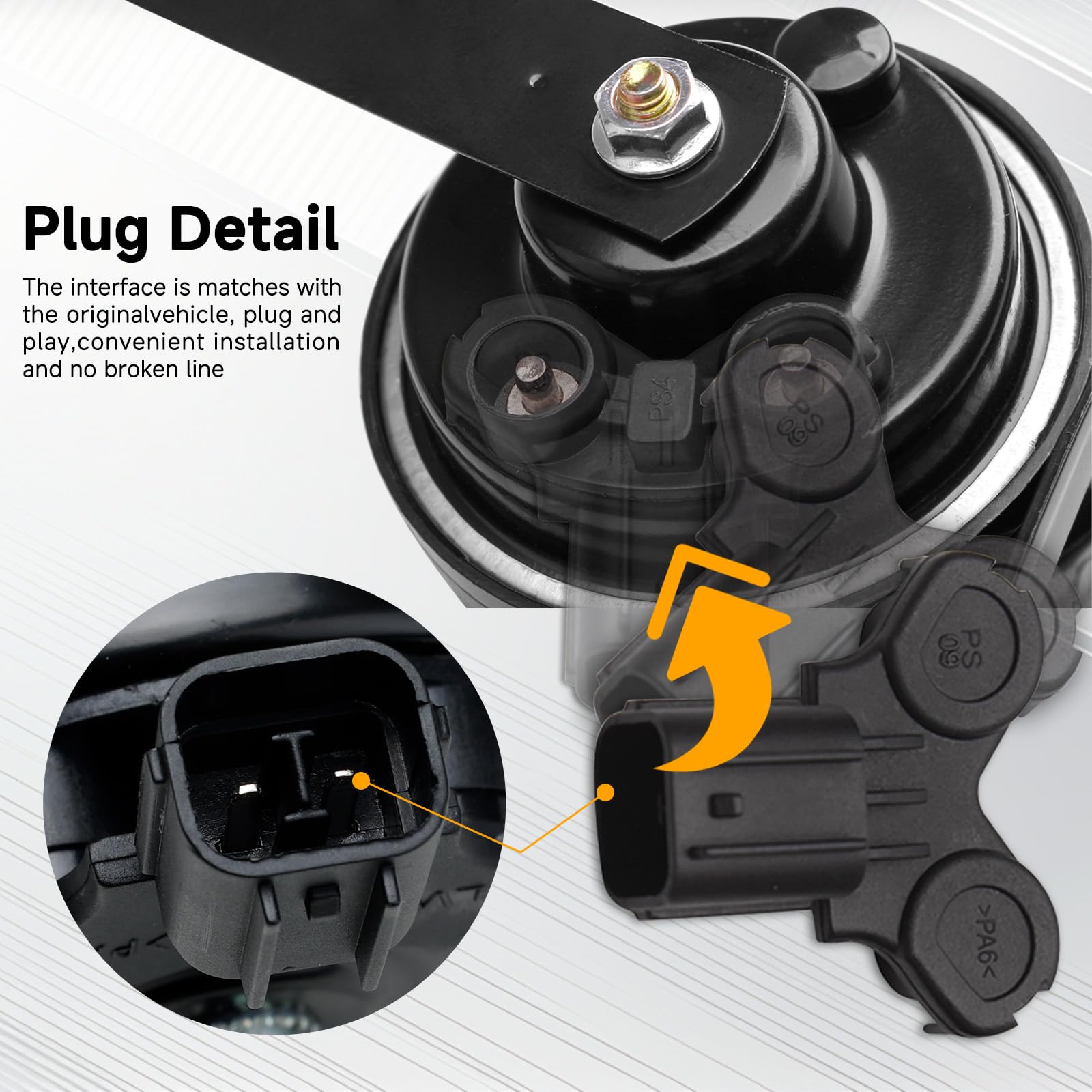 Farbin Special Interface Auto Horn Compatible With Chevrolet 12V Car Horn Loud With Protective Grill Dual-Tone Electric Snail Ho