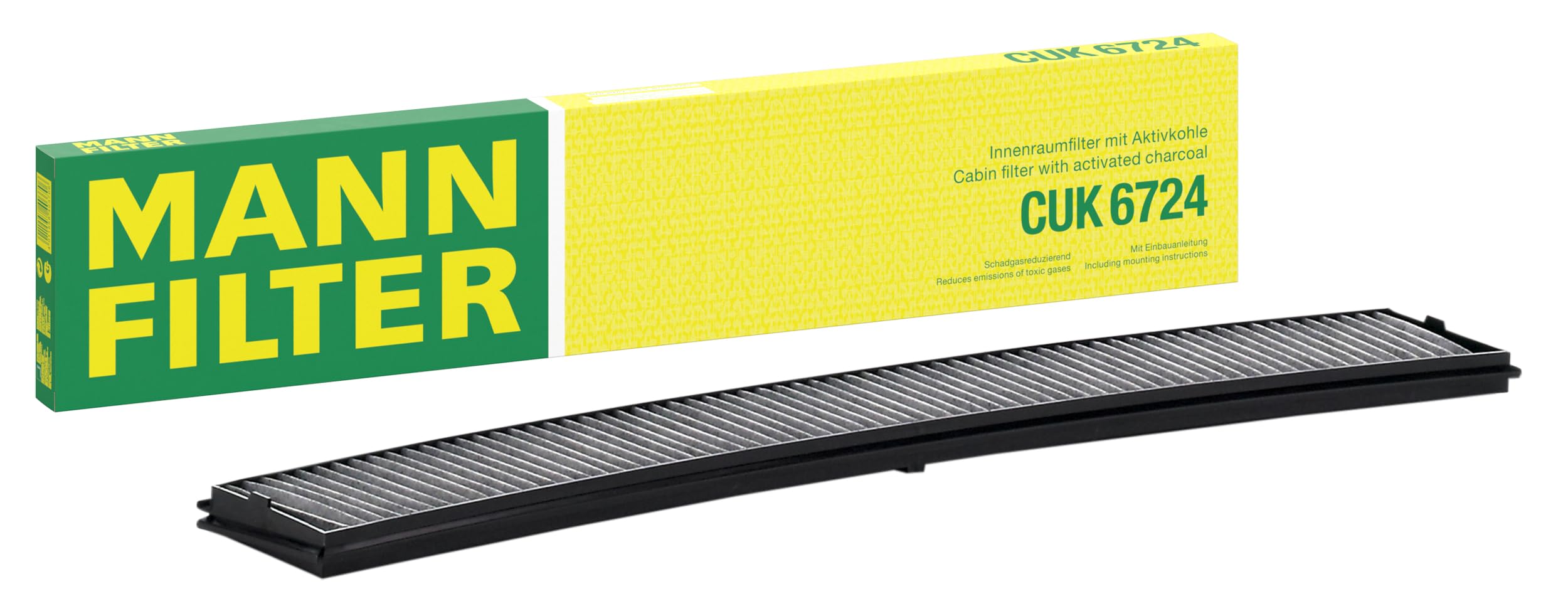 Mann Filter Cuk 6724 Cabin Filter With Activated Charcoal For Select Bmw Models
