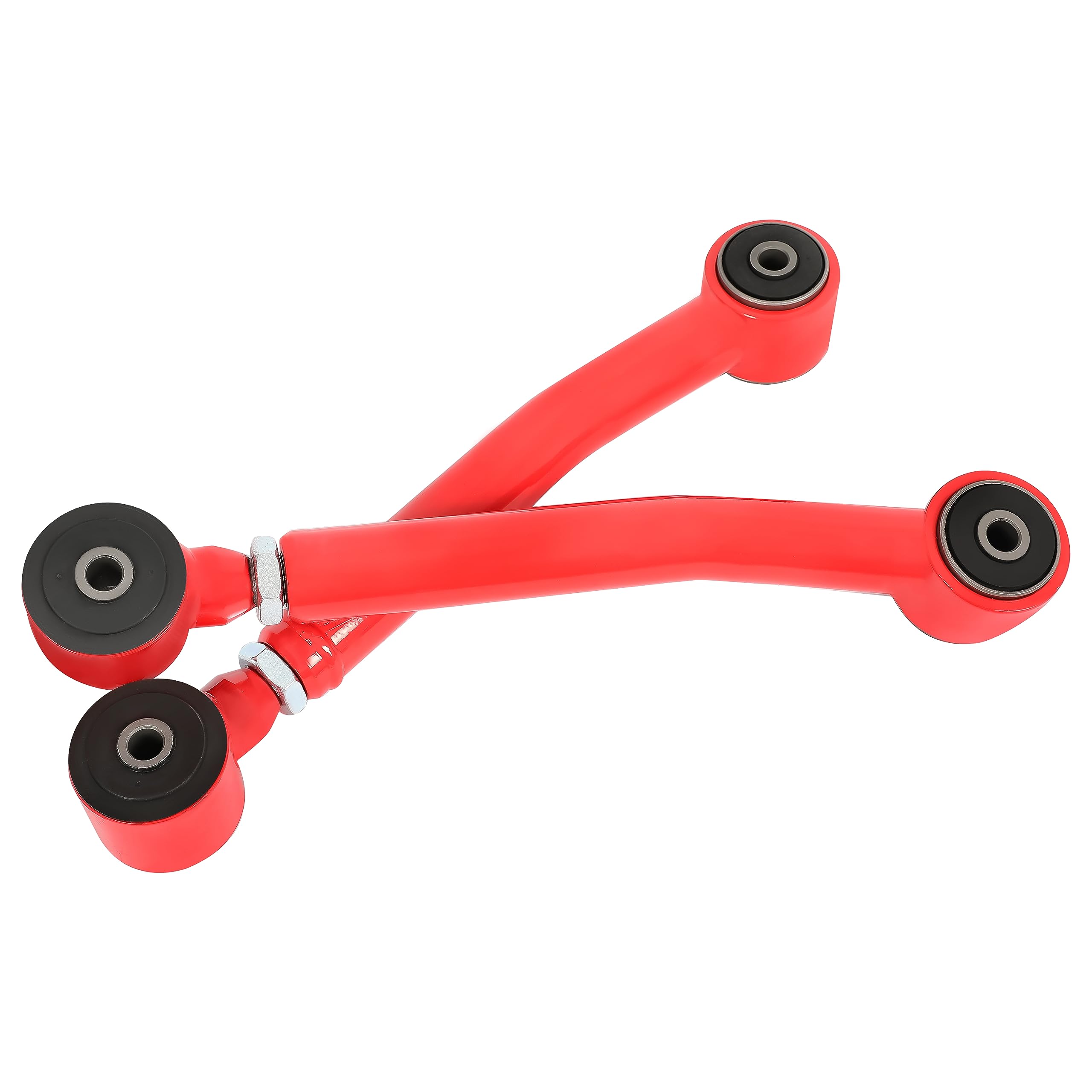 KUAFU 0-8 Lift Adjustable Control Arm for Jeep Cherokee XJ, Comanche MJ, Grand Cherokee ZJ, Wrangler LJ/TJ - Red Powder Coated
