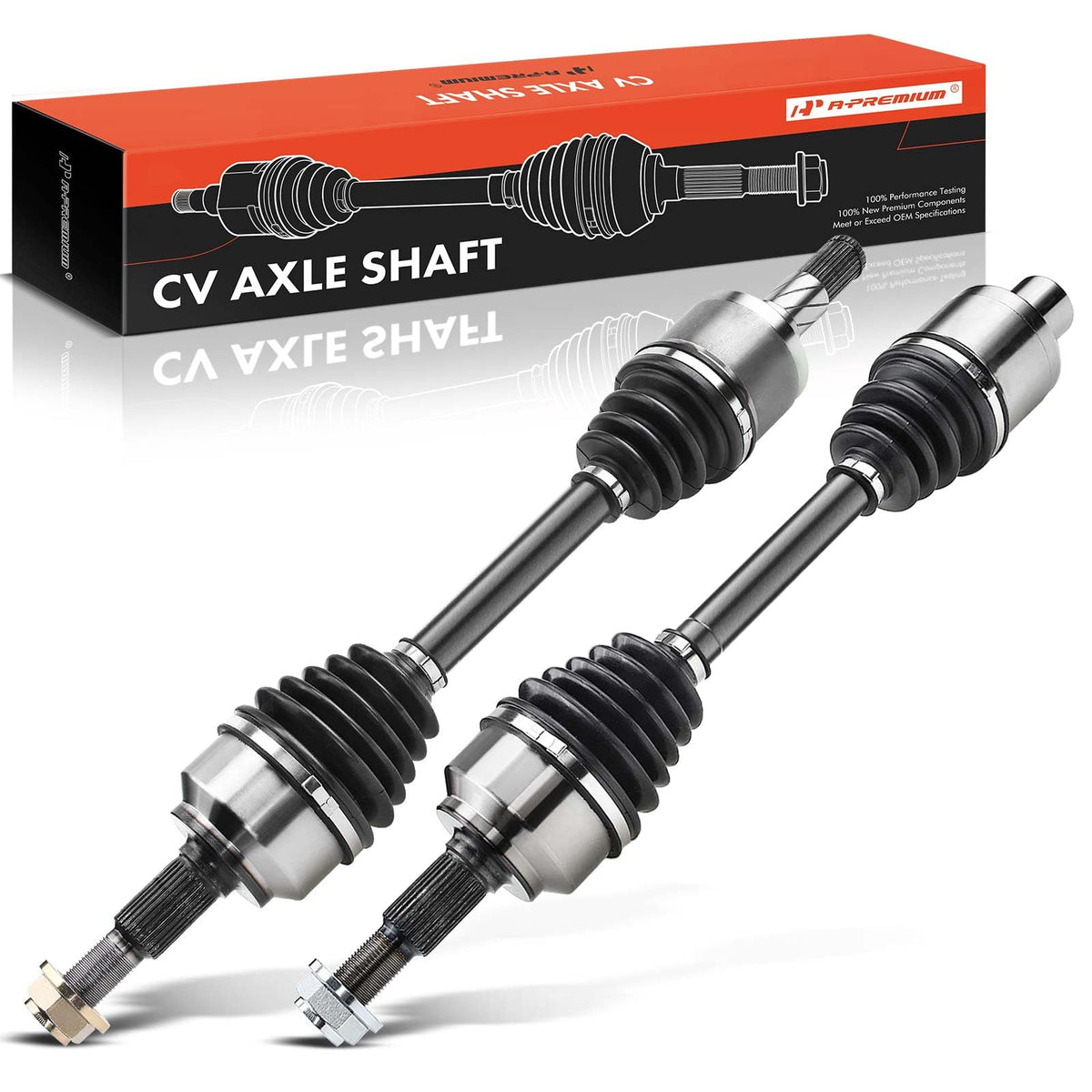 A-Premium Pair (2) Front CV Axle Shaft Assembly Compatible with Jeep Grand Cherokee 2005-2010 AWD, Commander 2006-2010 4WD AWD, 