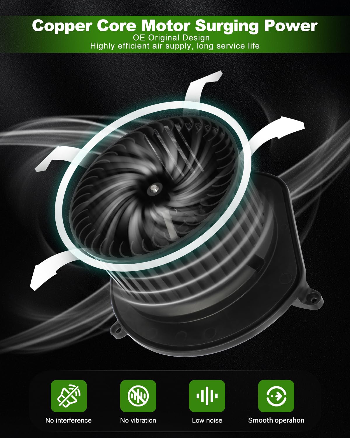 Scitoo Hvac Heater Blower Motor With Fan Cage Front 700255 For Dodge For Nitro V6 3.7L 2007-2011,For Dodge For Nitro V6 4.0L 200