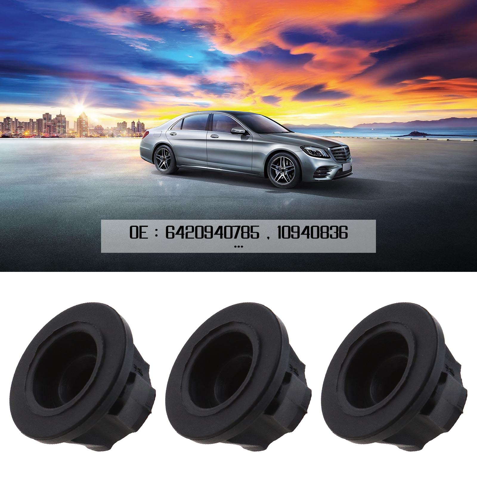 Micro Traders 5 X Engine Cover Grommets Fastening Element Buffer Compatible With Mercedes-Benz Cls Glk Ml Slk Sprinter Valente V