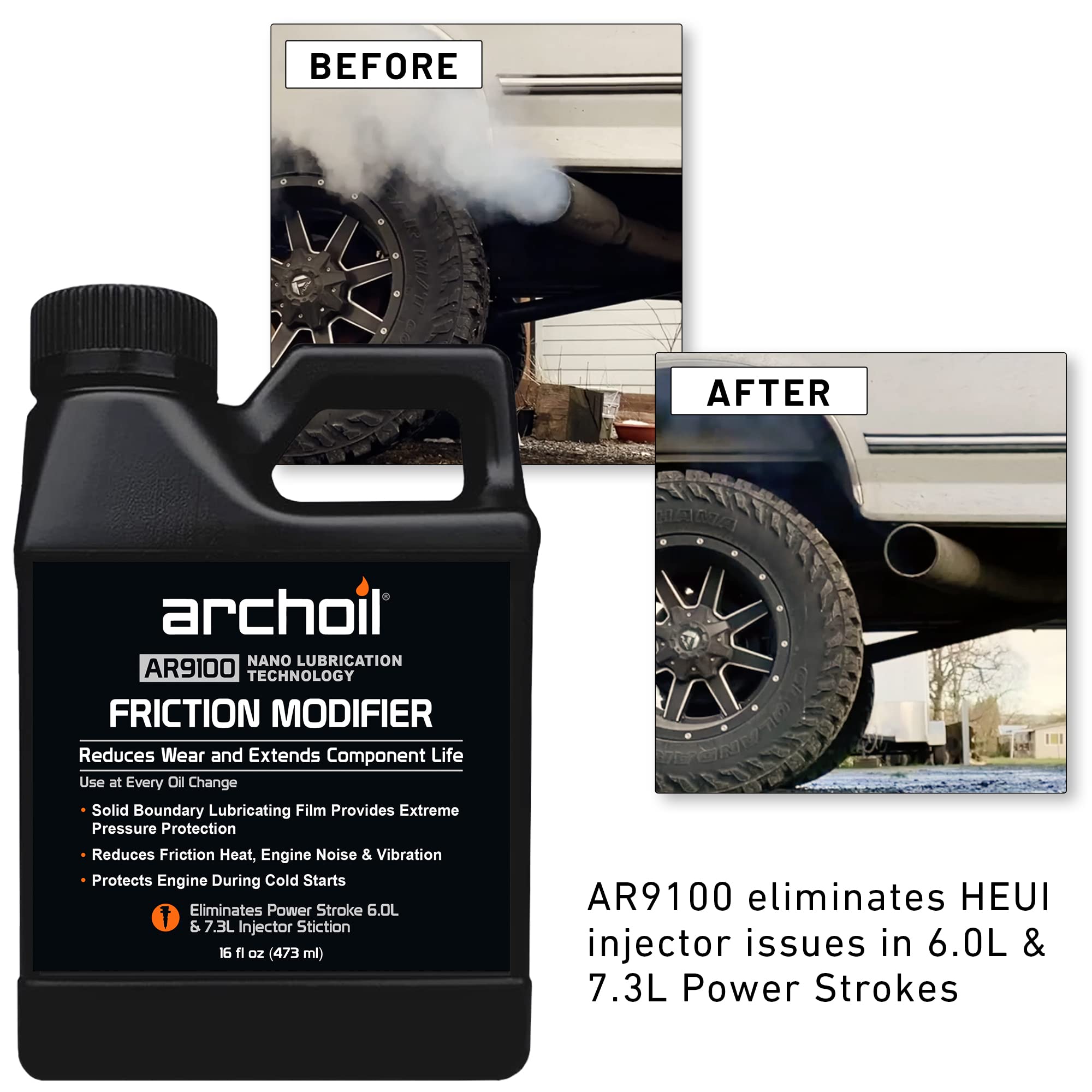 Archoil Ultimate Diesel Kit - Ar9100 Friction Modifier (16Oz) + Ar6500 Diesel Treatment (40Oz) + Ar6400-D Diesel Fuel System Cle