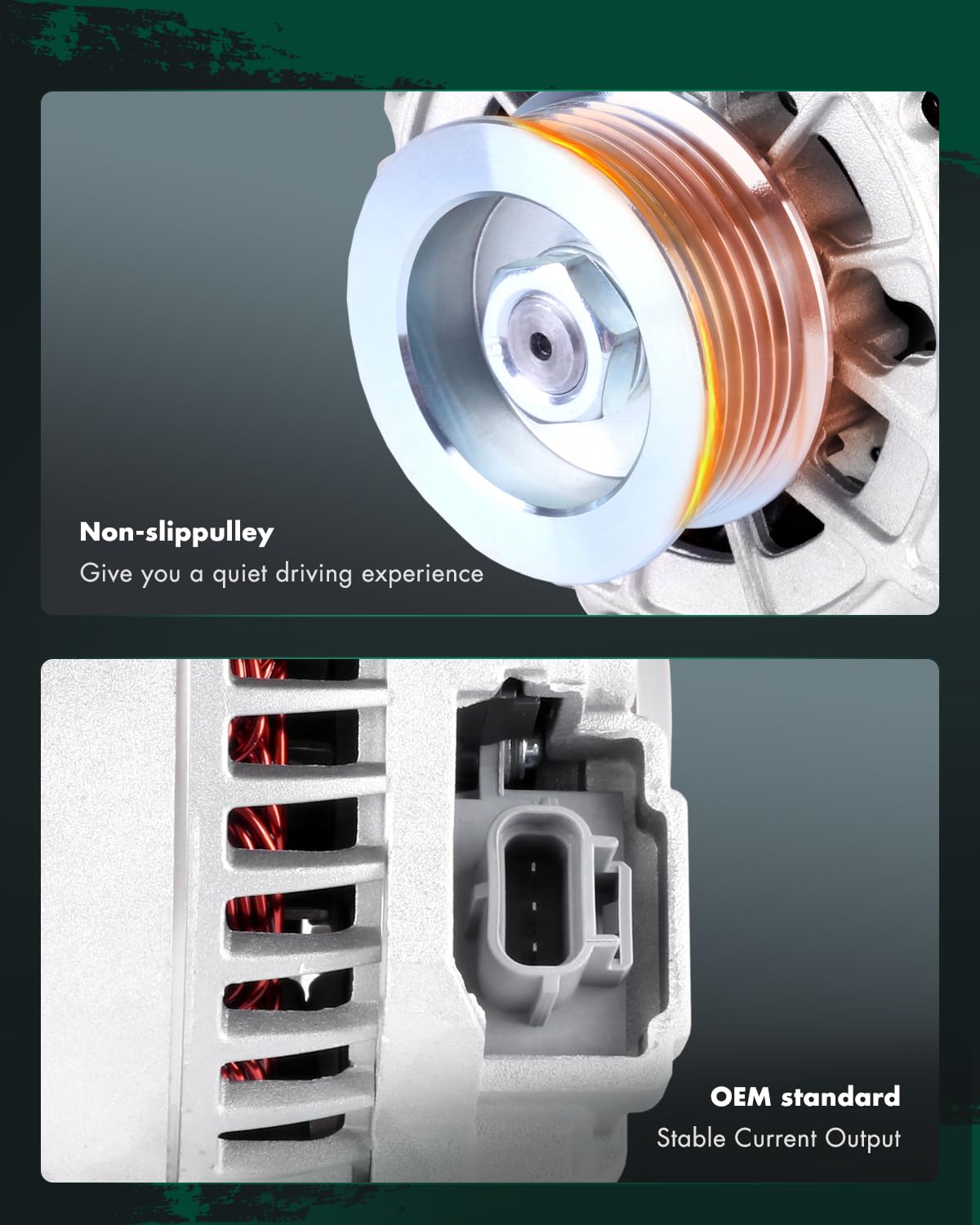 SCITOO Alternator Fit for BMW X5 2011-2012, 535i 2011-2012, 535i GT 2010-2012, 535i GT xDrive 2011-2012, 535i xDrive, X3, X6, 64