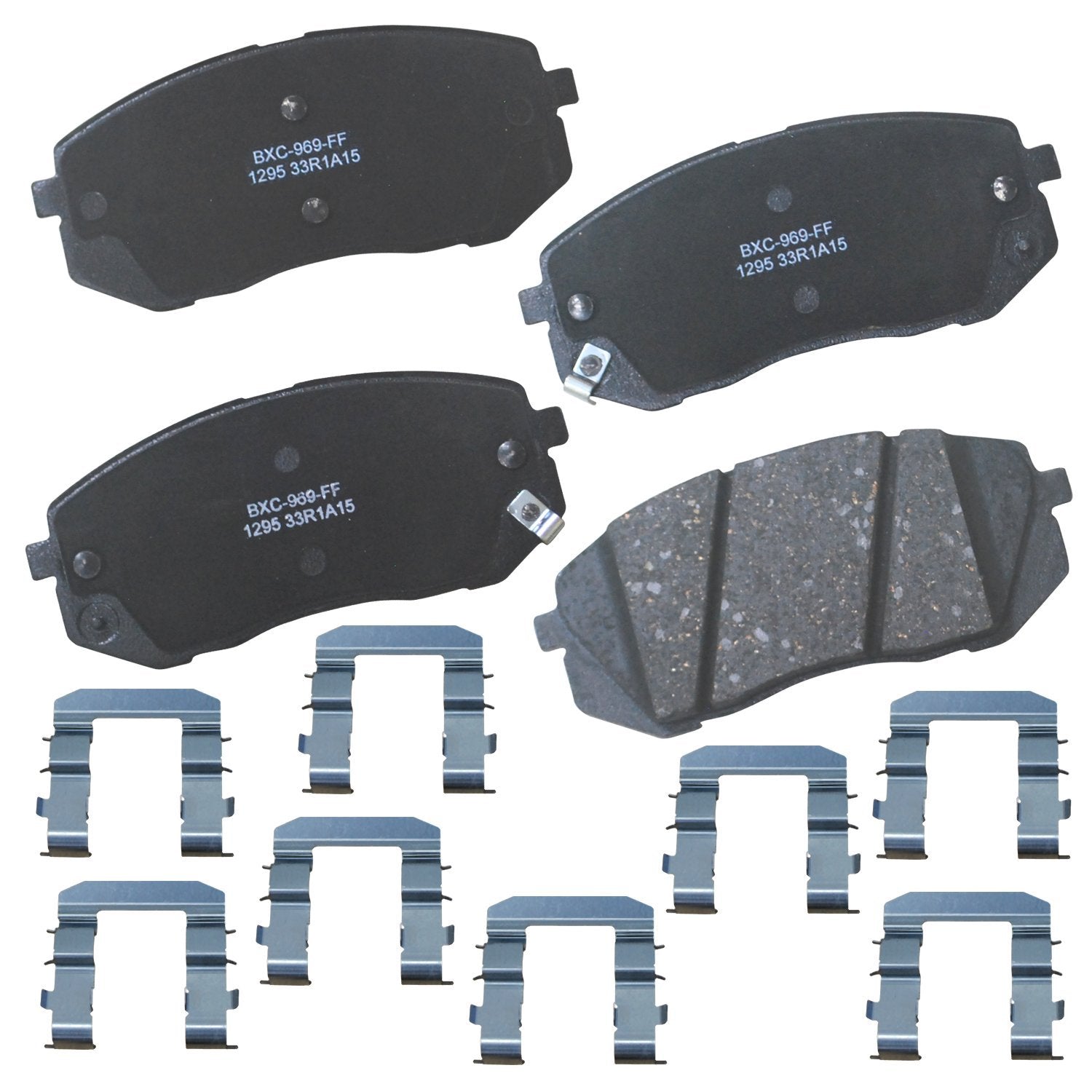 Bendix Premium Sbc1295 Ceramic Front Brake Pads For Hyundai Sonata 2015, Tucson 2017-2010, Kia Cadenza 2016-2014, Rondo 2012-200