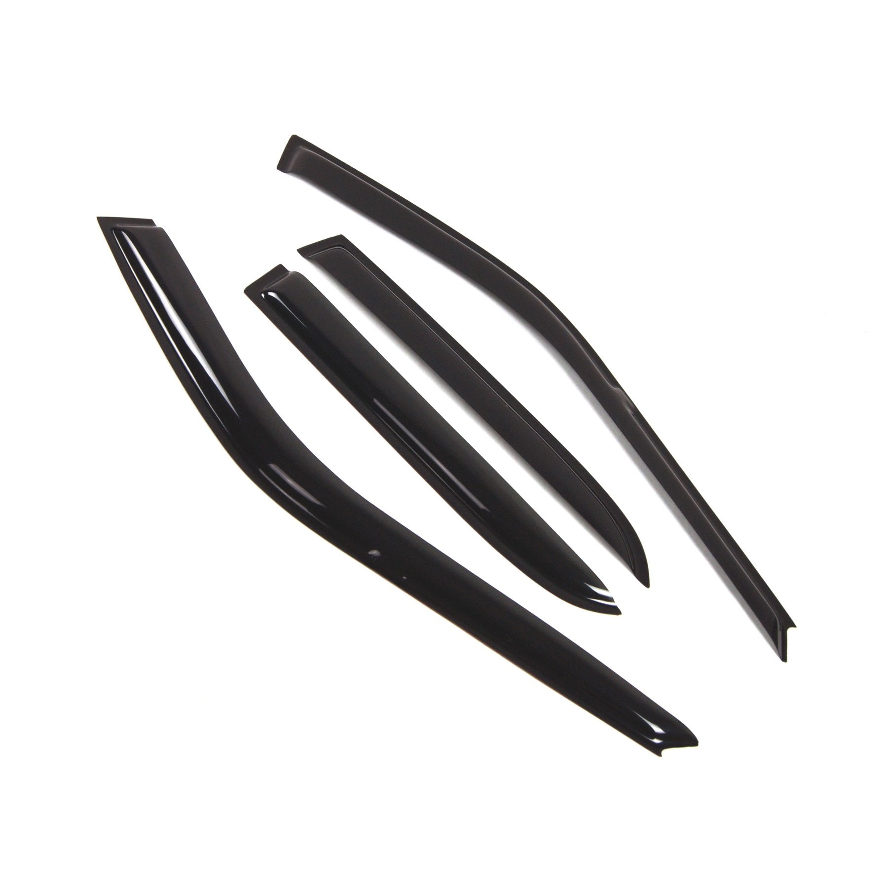 Tuningpros Outside Mount Window Vent Visors Rain Guards Compatible With Honda Accord Sedan 1990-1993 | Side Window Wind Deflecto