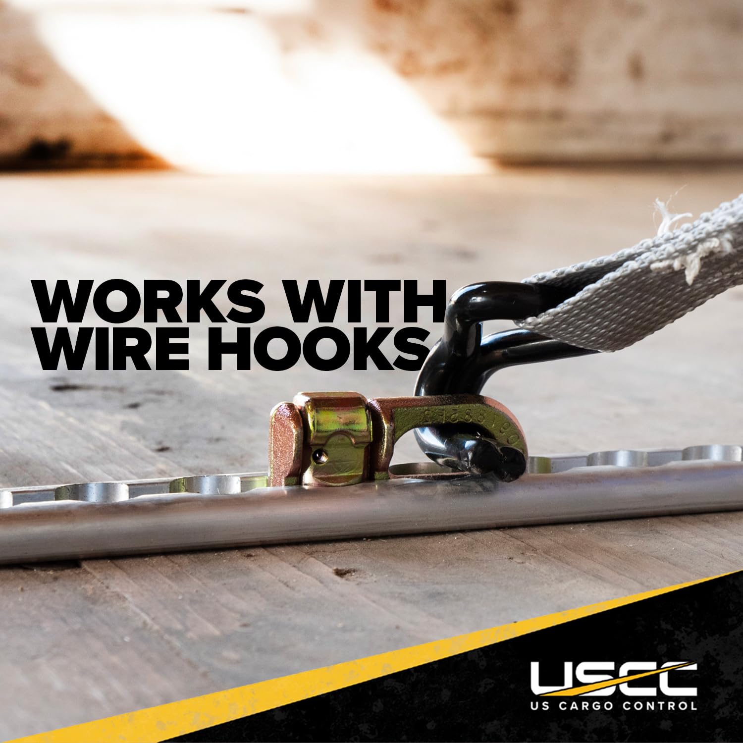 US Cargo Control L Track Double Stud Fitting (10 Pack) 5,000 Pounds Break Strength, Use with L Track Rails in Truck Bed or Trailer to tie Down ATV, Motorcycle, Automatic Locking with Spring Release