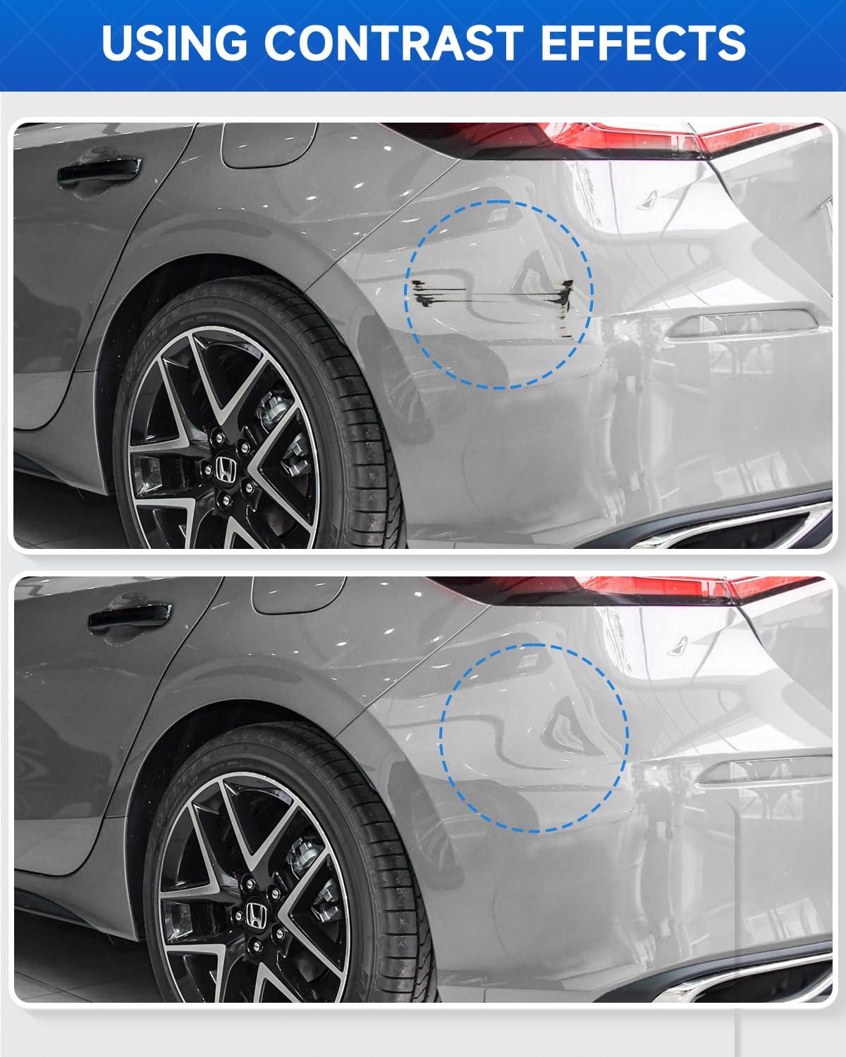 NH-830M Lunar Silver Metallic Touch Up Paint Compatible with Honda Exact Match Touch Up Paint Car Scratch Repair