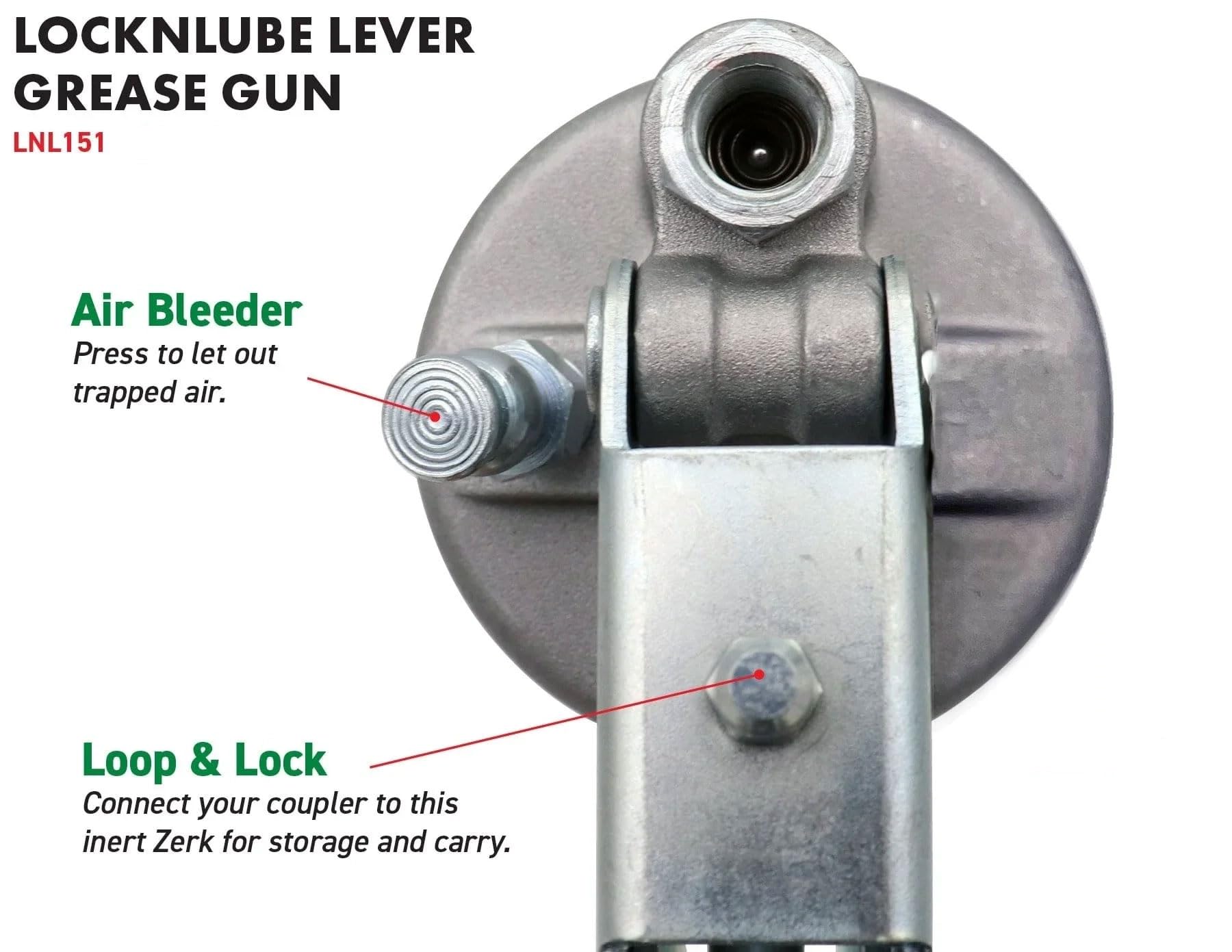 Locknlube Lever Grip Grease Gun