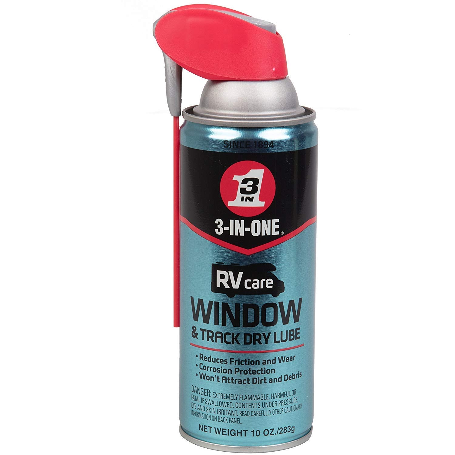 3-IN-ONE RVcare Slide Out Silicone & Window Track Dry Lube - 11 oz. Silicone Formula