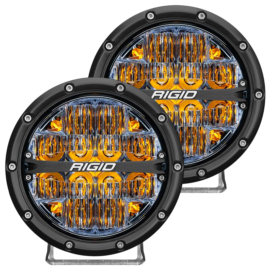 Rigid 36206 - 360-Series 6 Led Off-Road Spot Beam Wamber Backlight