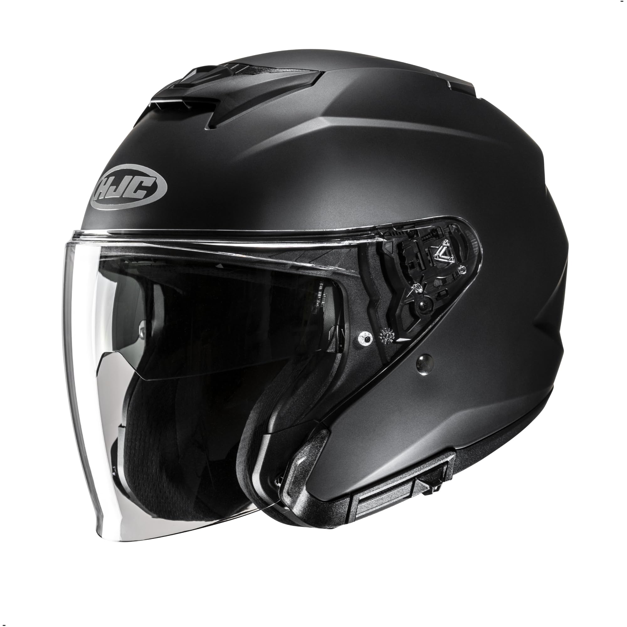 HJC i31 Solid Open Face Motorcycle Helmet, DOT Approved (Semi Flat Black, XX-Large)