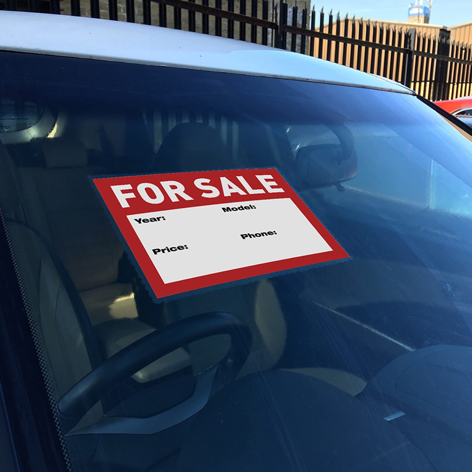 Windshield Sticker Applicator 5 Pack 5''X7'' Static Cling For Stickers Easy Application, Removal And Re-Application