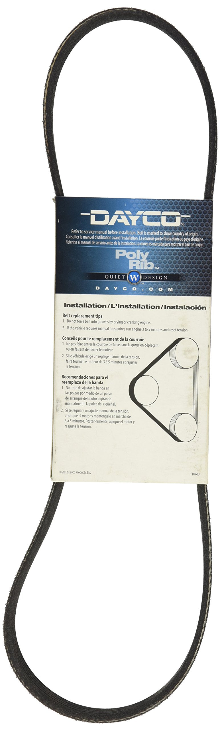 Dayco 5050337 Serpentine Belt