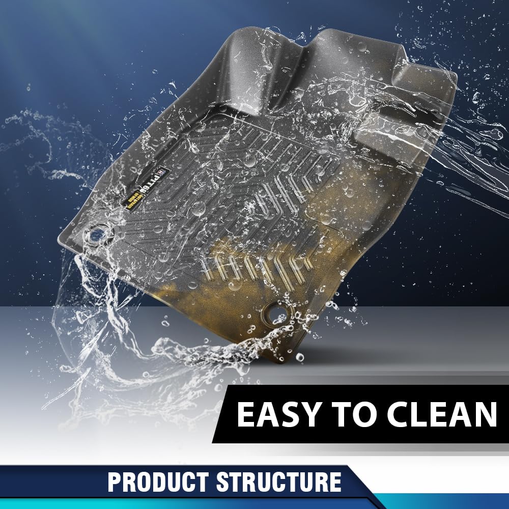 Pit66 Floor Mats Compatible With Honda Civic Coupe Sedan 4-Door 2016-2021, Fit Civic Hatchback 2017-2021, Fit Honda Insight 2016