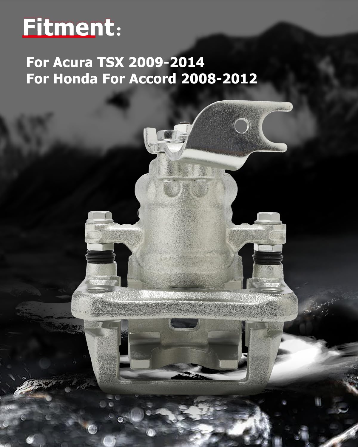 cciyu 19B3358 Rear Right Brake Caliper With Bracket For Acura For TSX 2009-2014,For Honda For Accord 2008-2012