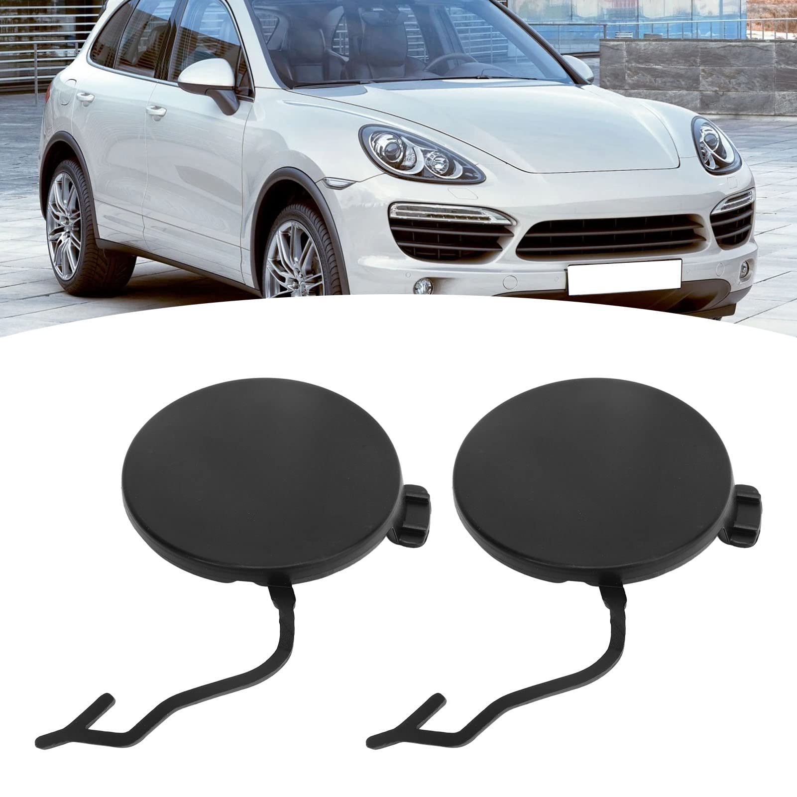 For Cayenne Bumper Cover Car Exterior Front Bumper Left Right Towing Hook Cover 95850515600 Replacement For Cayenne 2011-2014