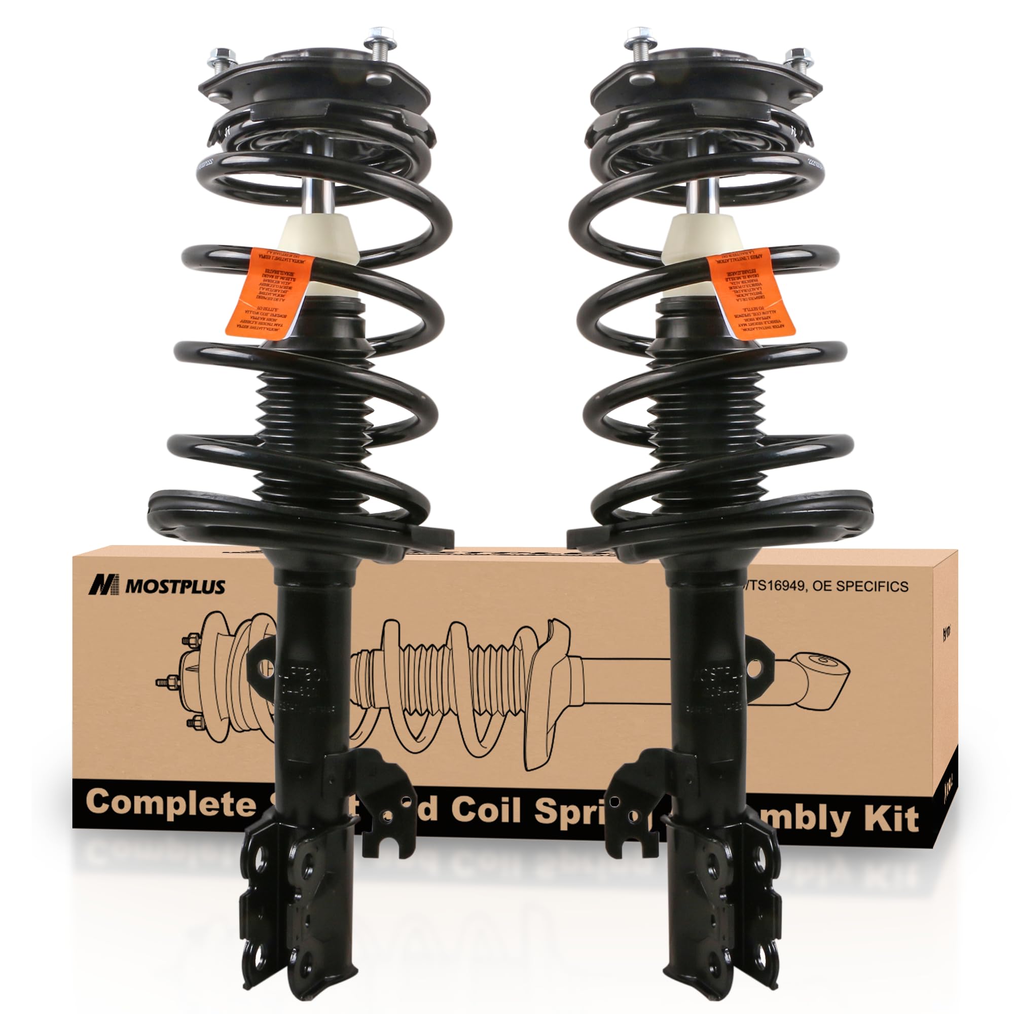 Mostplus Front Struts Shocks Compatible For 2004 2005 2006 Toyota Camry Solara Lexus Es330 172205 172206 Strut Assembly Coil Spr