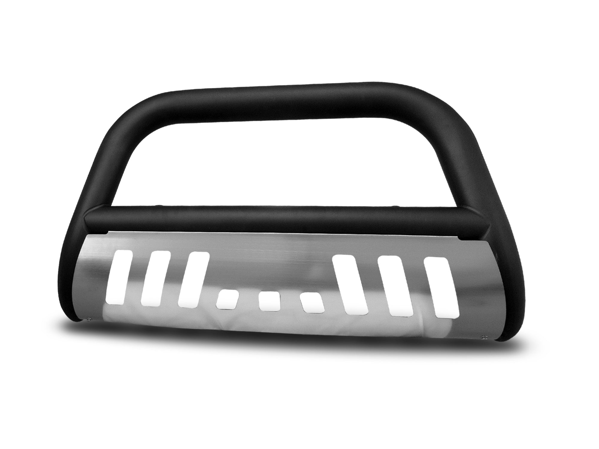Armordillo 2004-2012 Chevy Colorado Classic Bull Bar - Matte Black W/Aluminum Skid Plate
