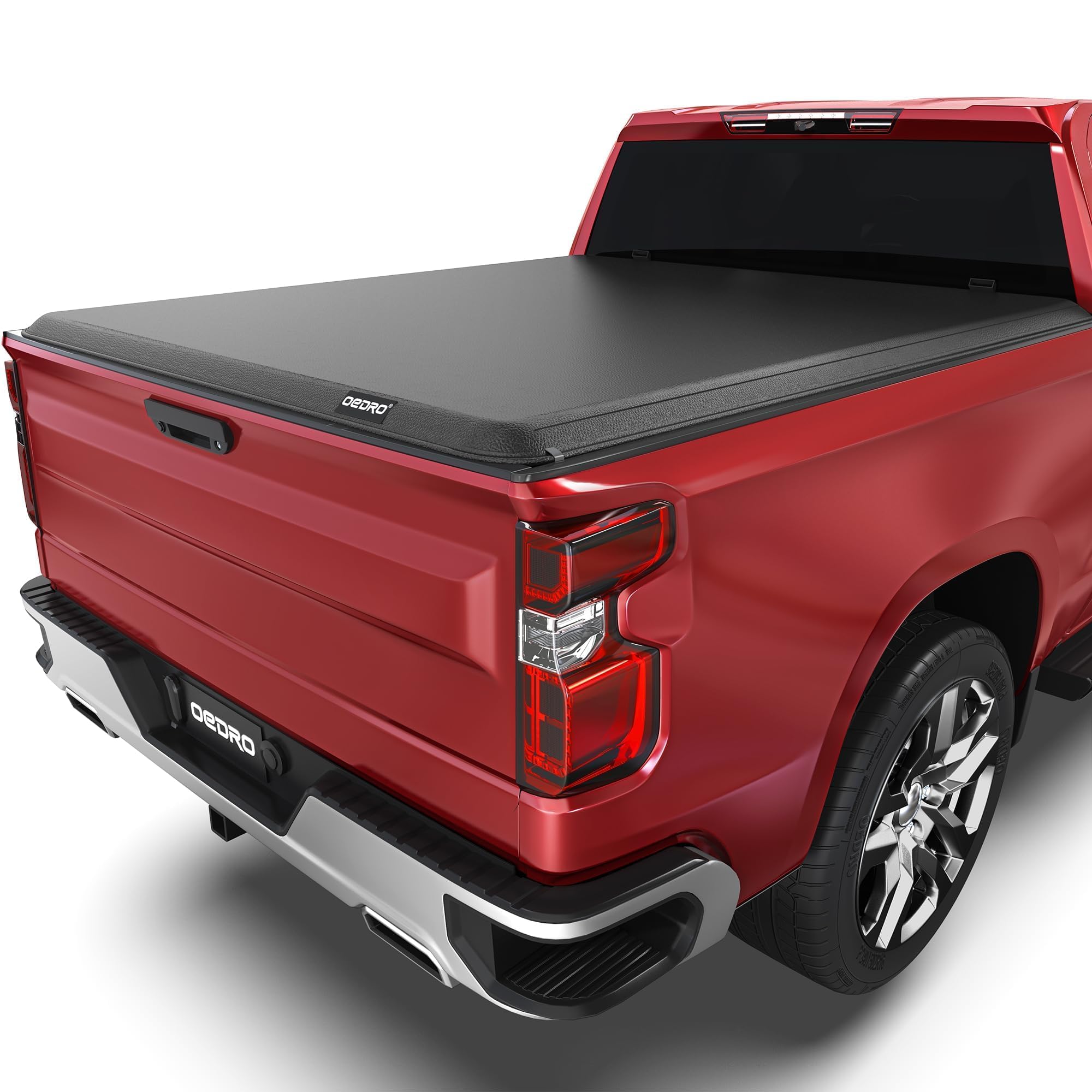 OEDRO Soft Roll Up Truck Bed Tonneau Cover Compatible with 2020 2021 2022 2023 2024 2025 Chevy Silverado/GMC Sierra 2500 3500 HD