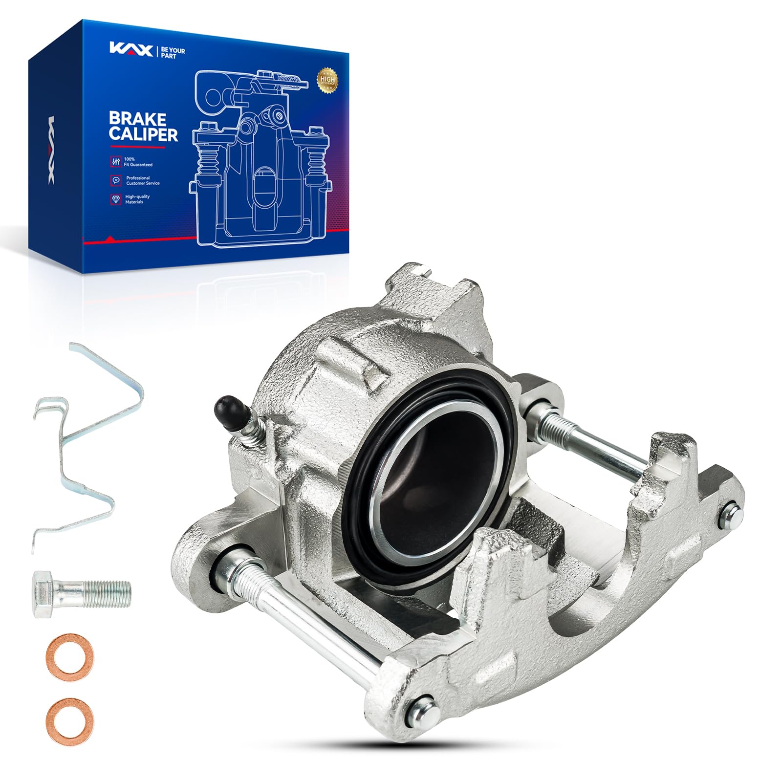 Kax Front Right Brake Caliper 184071 Compatible For S10 1982-2003, Sonoma 1991-2003, Camaro/Firebird 1982-1992, El Camino/Regal