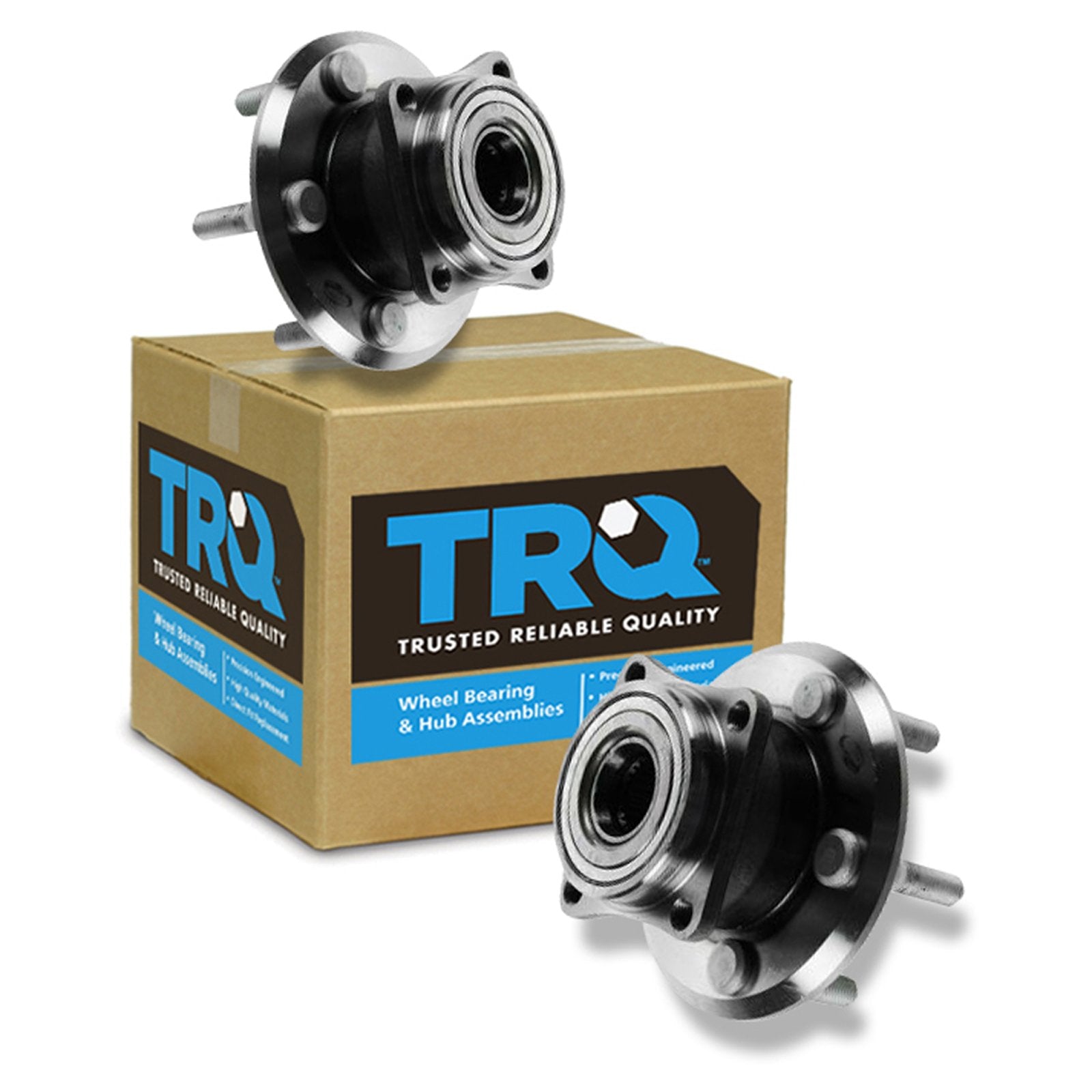 Trq Rear Wheel Hub Bearings Assembly Set Compatible With 2003-2006 Pontiac Vibe Toyota Matrix