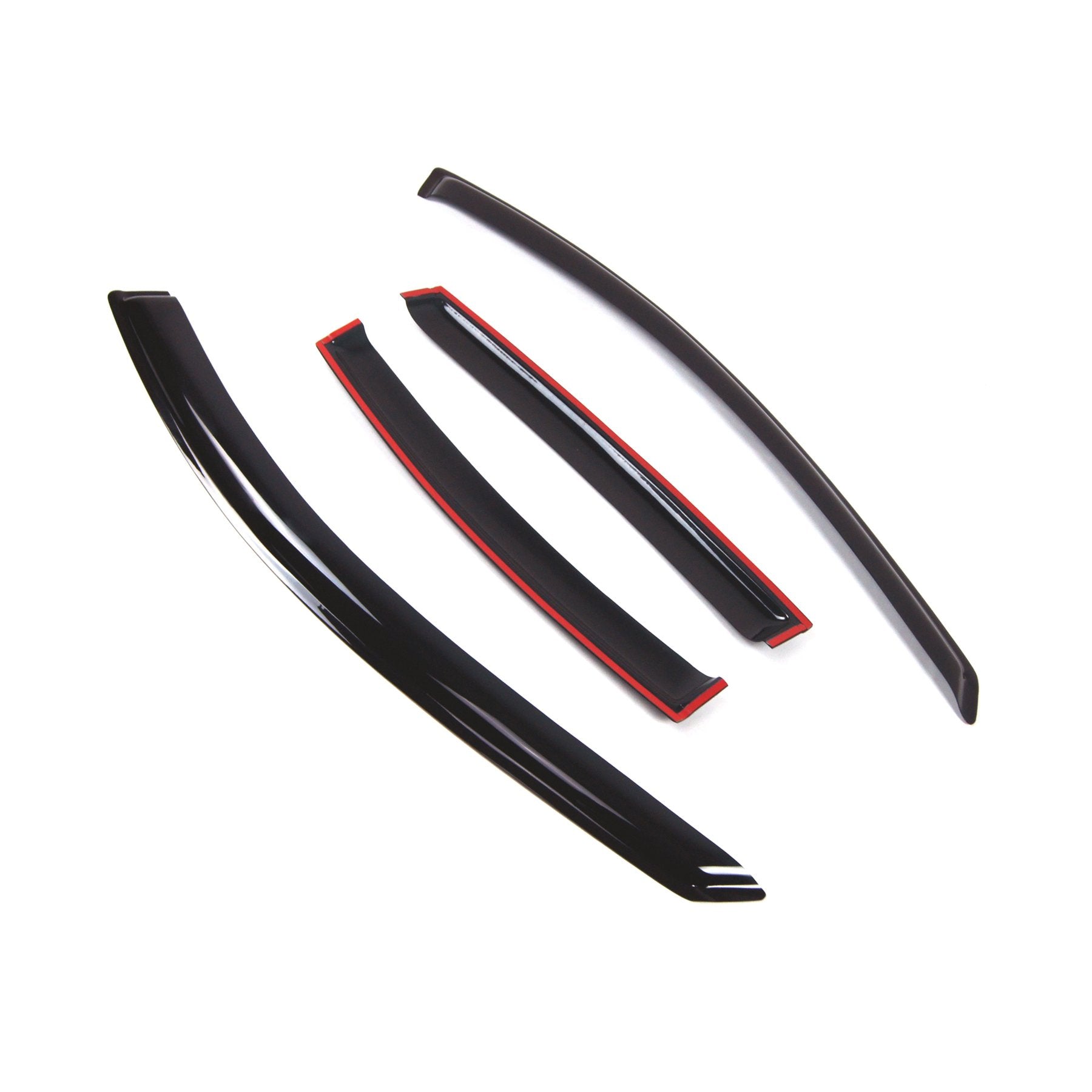 Tuningpros Outside Mount Window Vent Visors Rain Guards Compatible With Pontiac Grand Prix 2004-2008 | Side Window Wind Deflecto