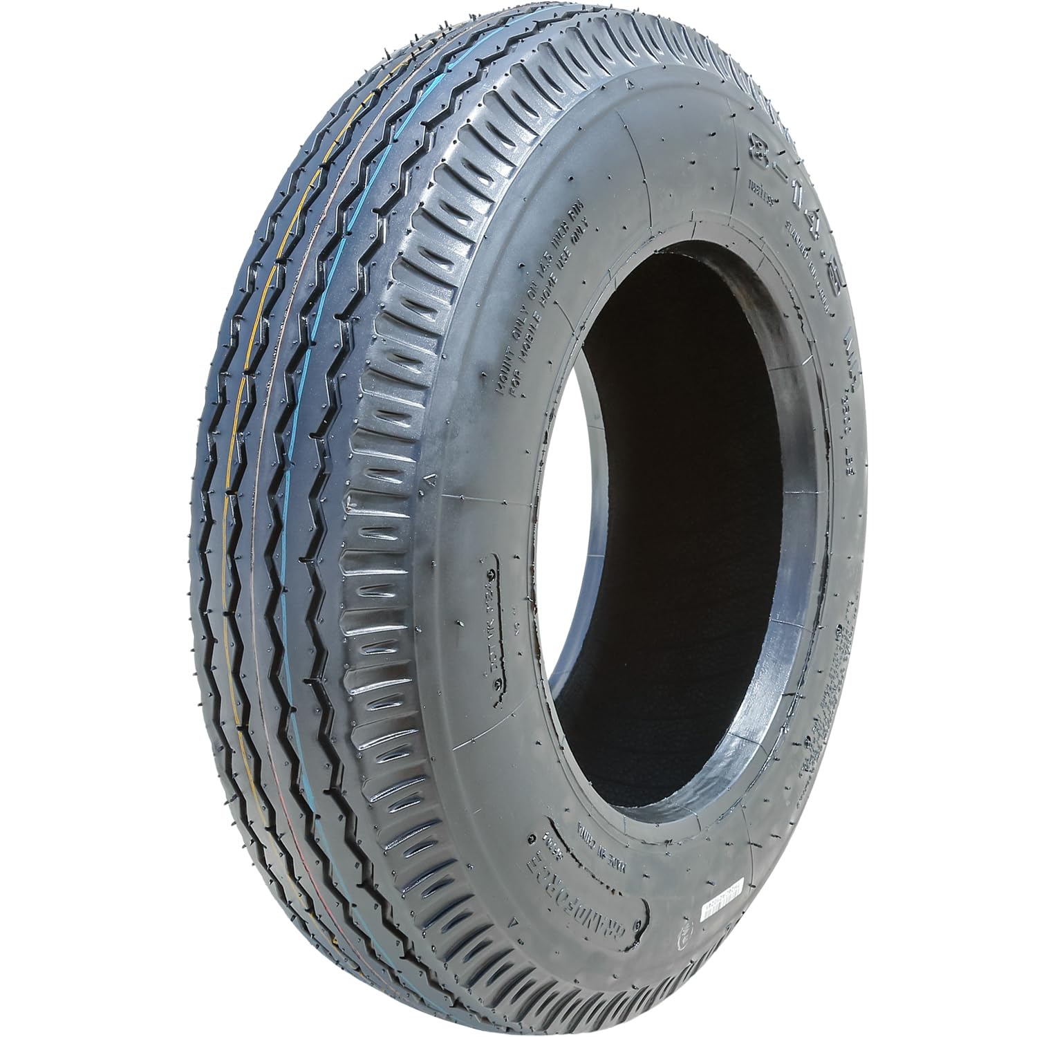Grandforce GF704 Premium Mobile Home Trailer Tire-ST8-14.5 8X14.5 Load Range G LRG 14-Ply BSW Black Side Wall