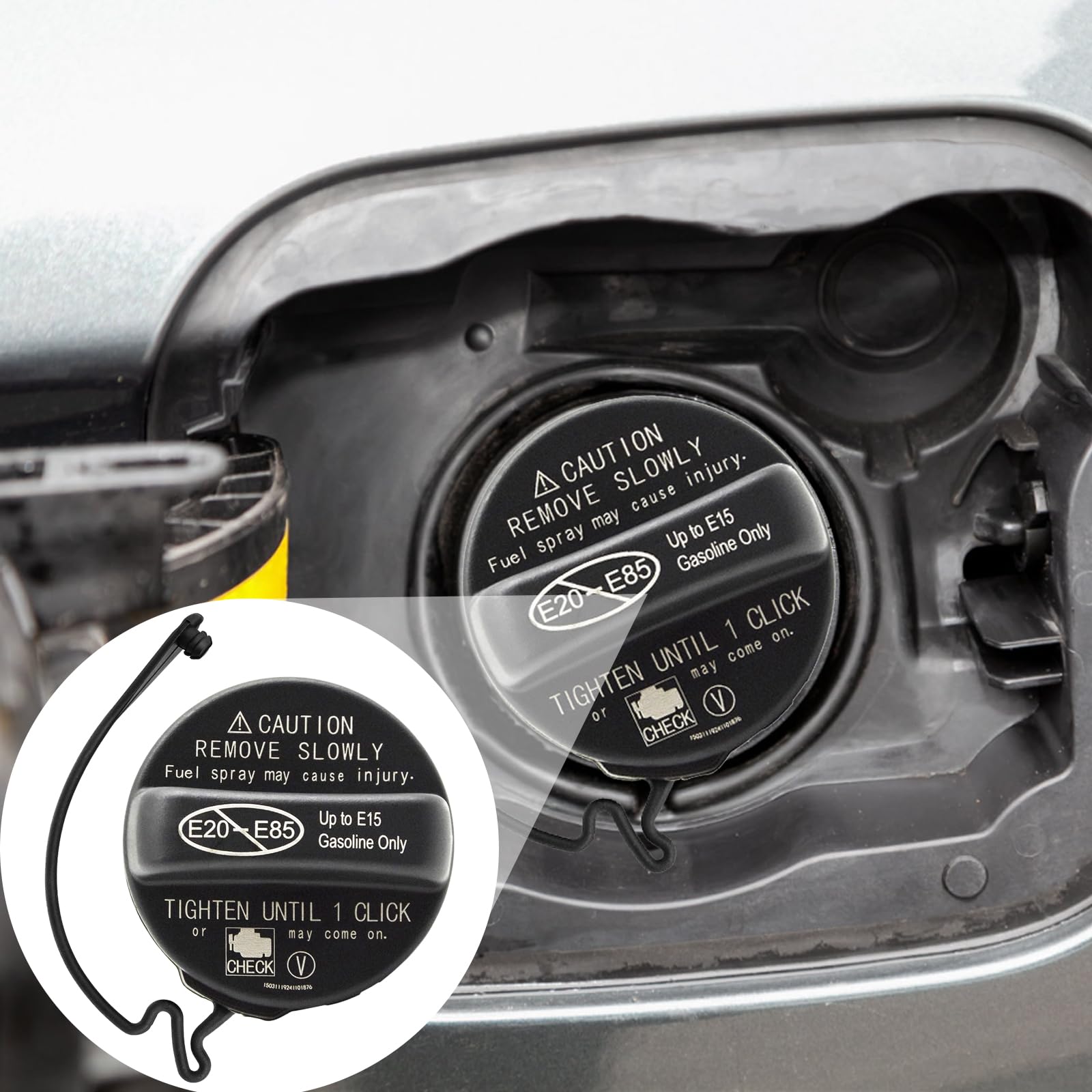 Gas Cap, Fuel Cap 77300-07030 for Toyota Venza Highlander Tacoma Tundra Camry Rav4 Corolla Sienna Avalon Sequioa, for Lexus CT20