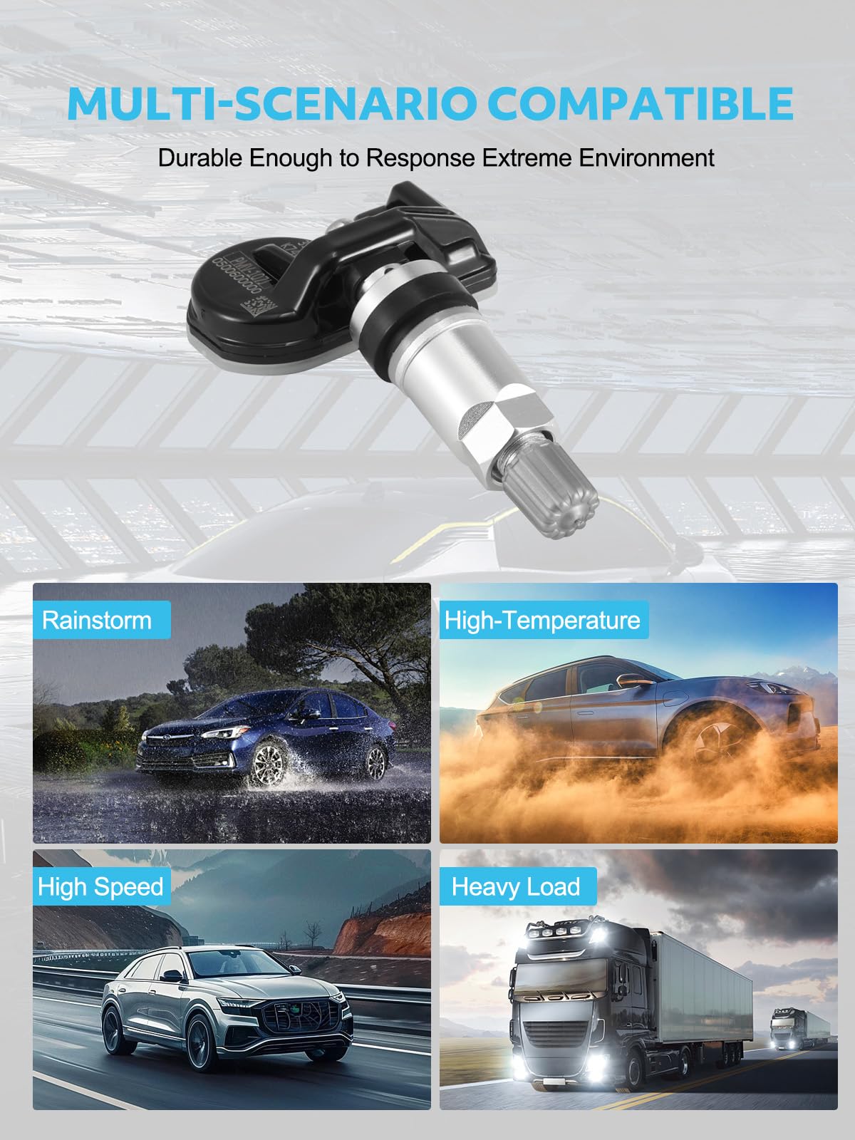 TAUTOY Upgrade TPMS Sensor 42607-33021 Compatible for Toyota Rav4 Camry 4Runner Tacoma Corolla, Lexus Scion Pontiac Tire Pressur