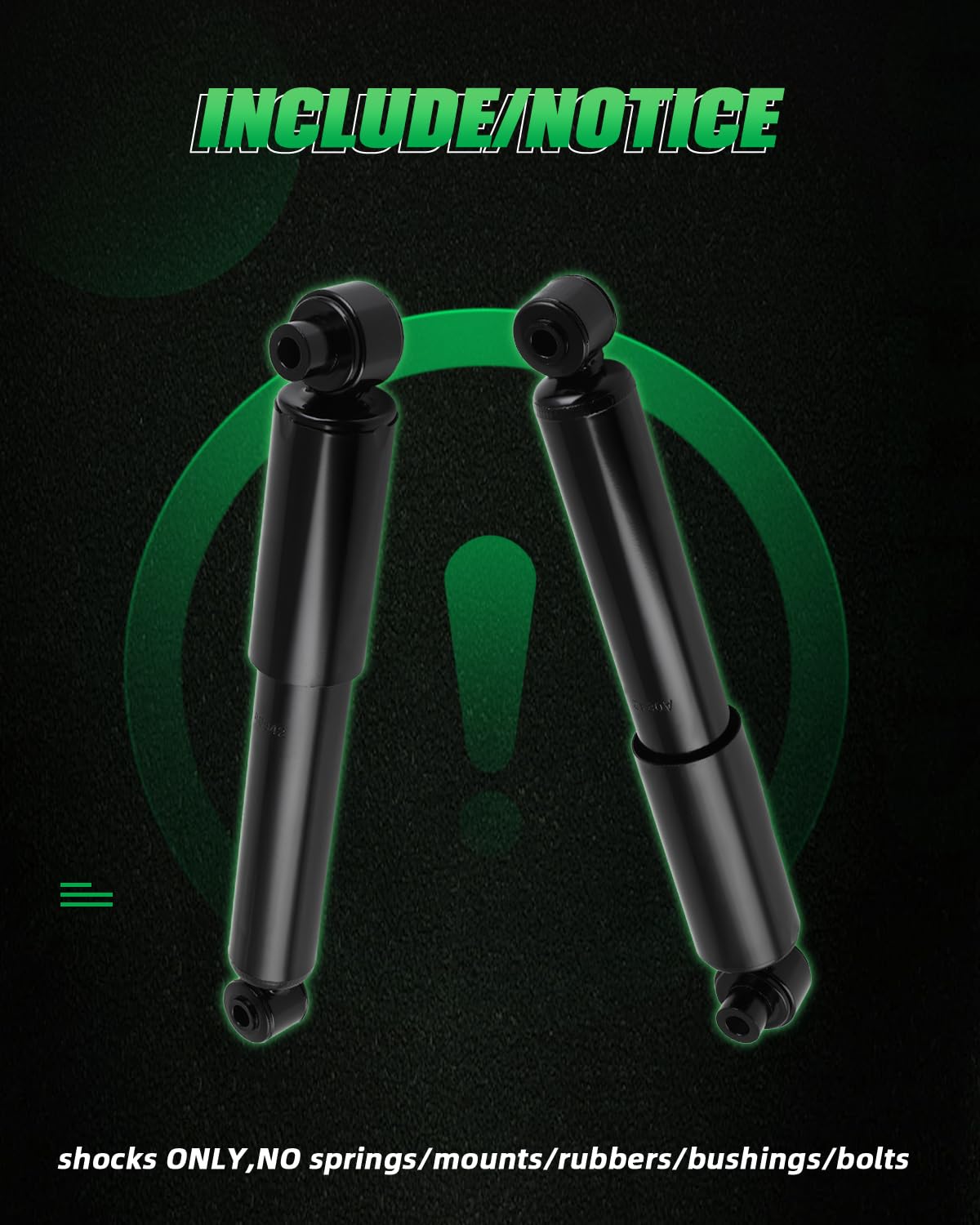 Scitoo - Rear Shock Absorbers For Kia Fits 2010-2013 For Kia Soul Shocks 554387 5657 Shocks Struts - 2Pc Set