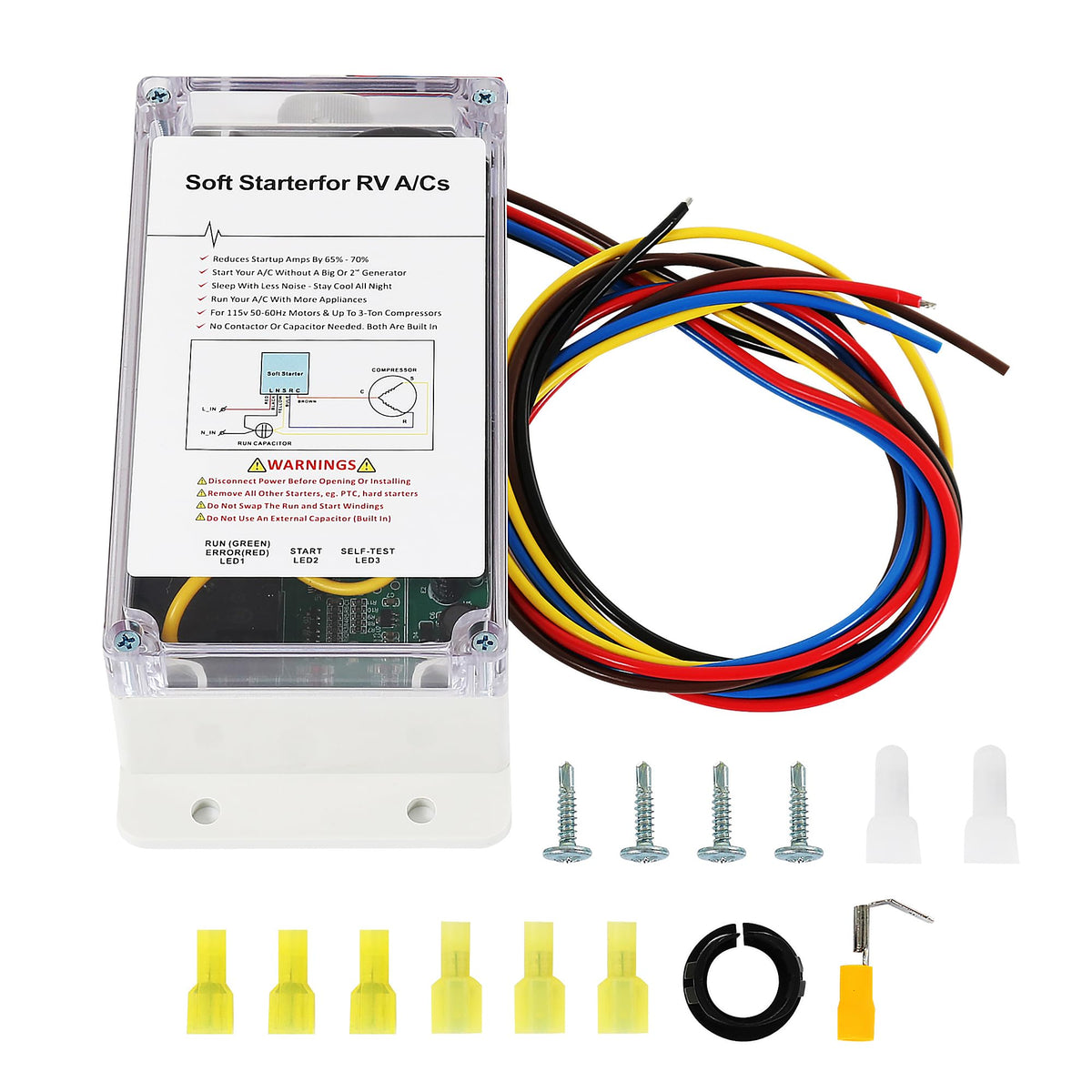 Soft Start for RV Air Conditioner, Start air Conditioning and Electrical appliances for RVs, Easy Start an A/C & Appliances on R