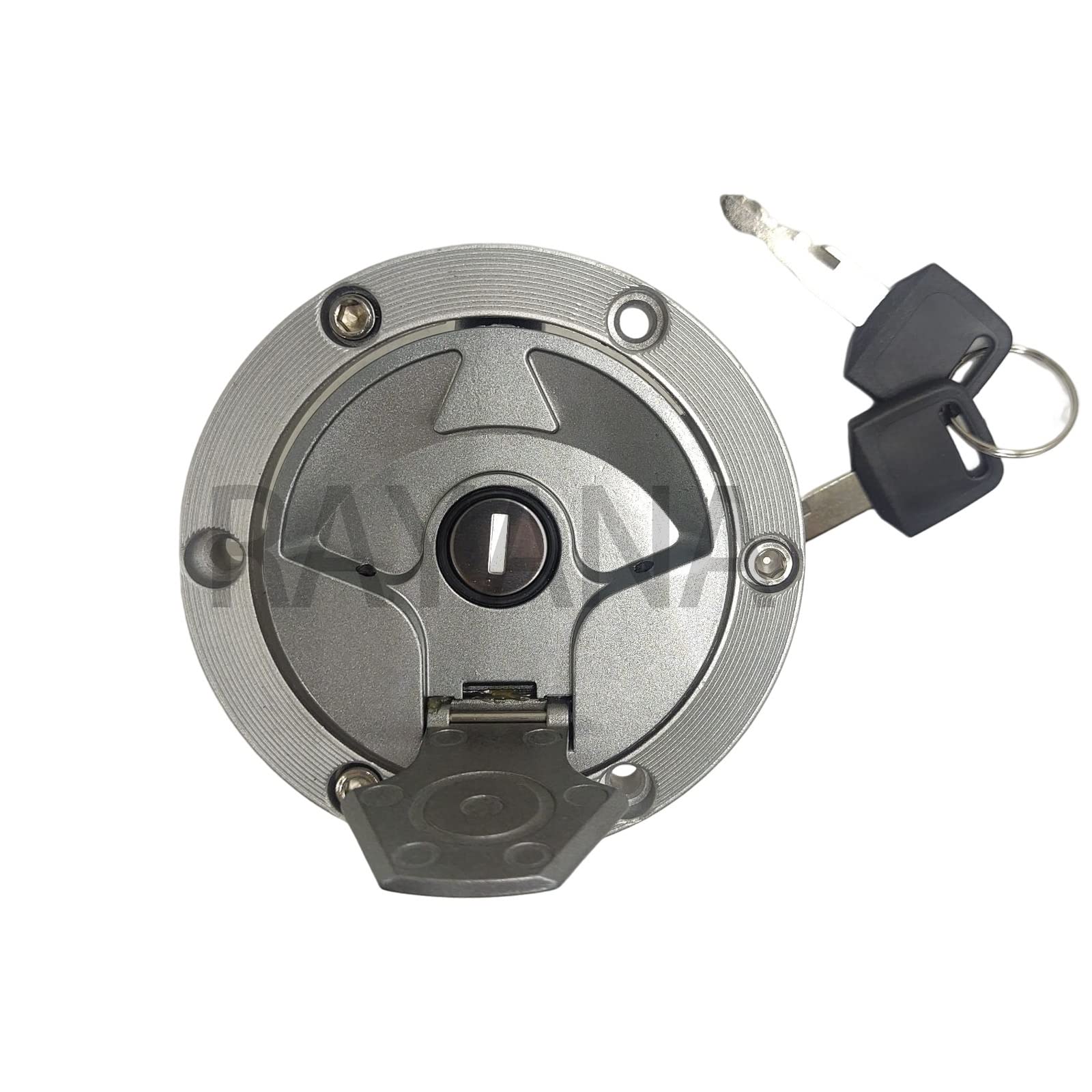 Rayana Gas Fuel Tank Cap Cover Keys Compatible For Kawasaki Ninja 250R 2008-2014 Ninja 300 2013-2017