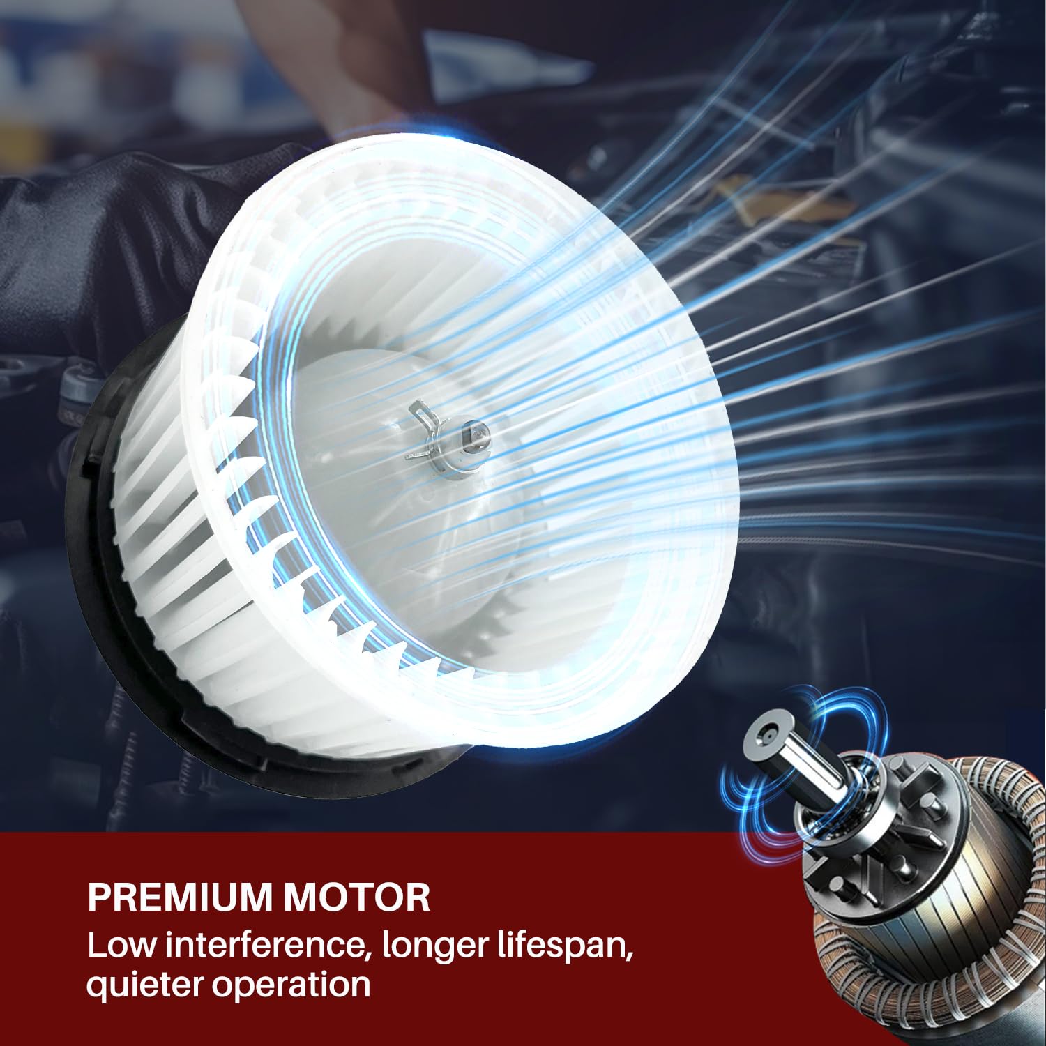 Aspligo 700287 Ac Heater Blower Motor Fan Assembly Fit For Nissan Versa 2007 2008 2009 2010 2011 27226Ee91C