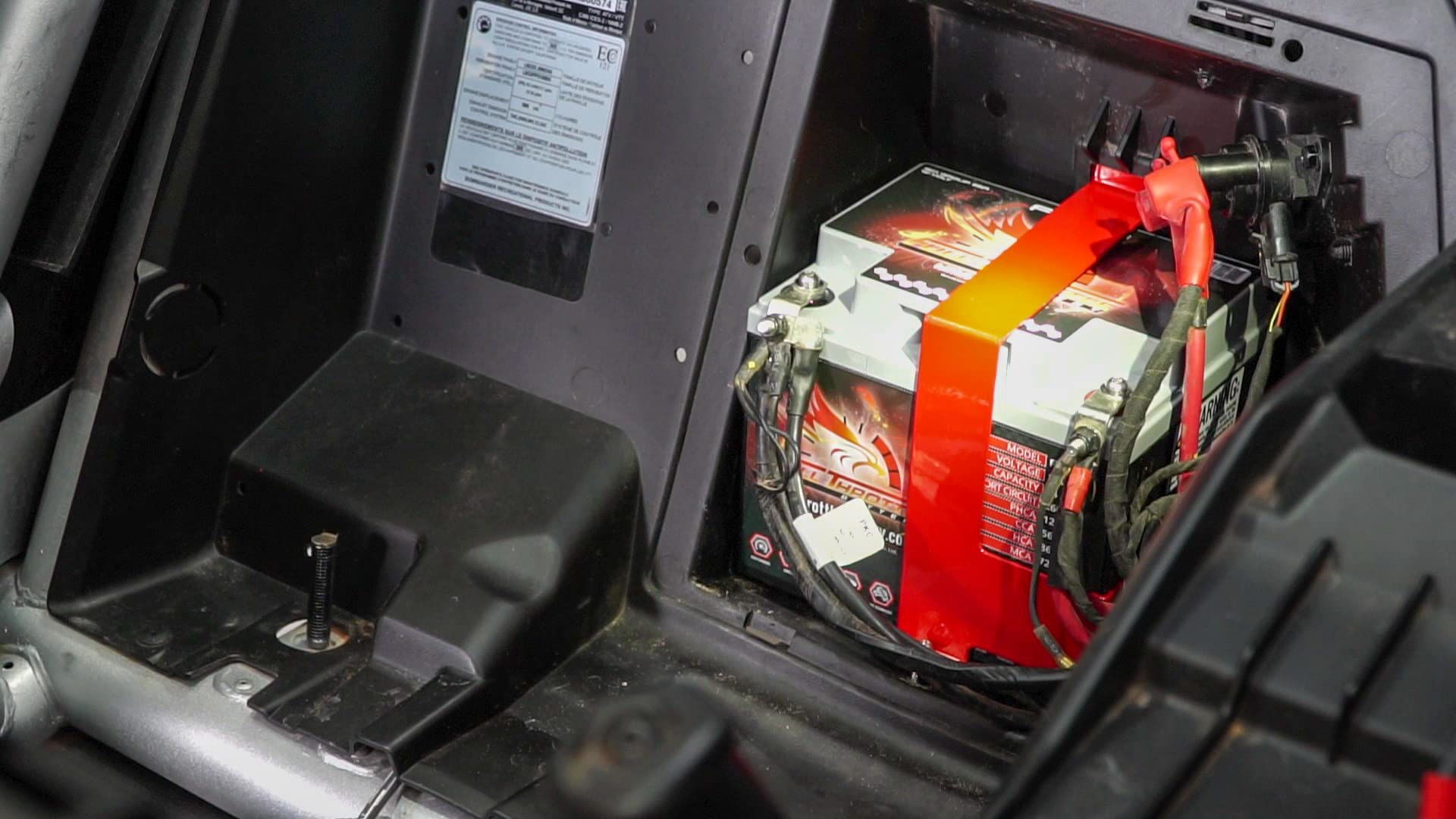 Utv Stereo Can-Am X3 Big Battery Mount - Built Hold Full Throttle Ft560 & Odyssey 1200Pc Batteries Tight