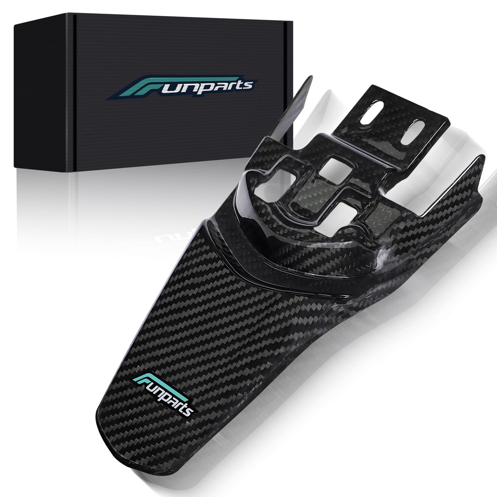 Funparts Sur Ron Rear Fender,Carbon Fiber Motorcycle Fender Mud Guard for Surron Sur Ron Light Bee X/S Segway X260 X160 Electric