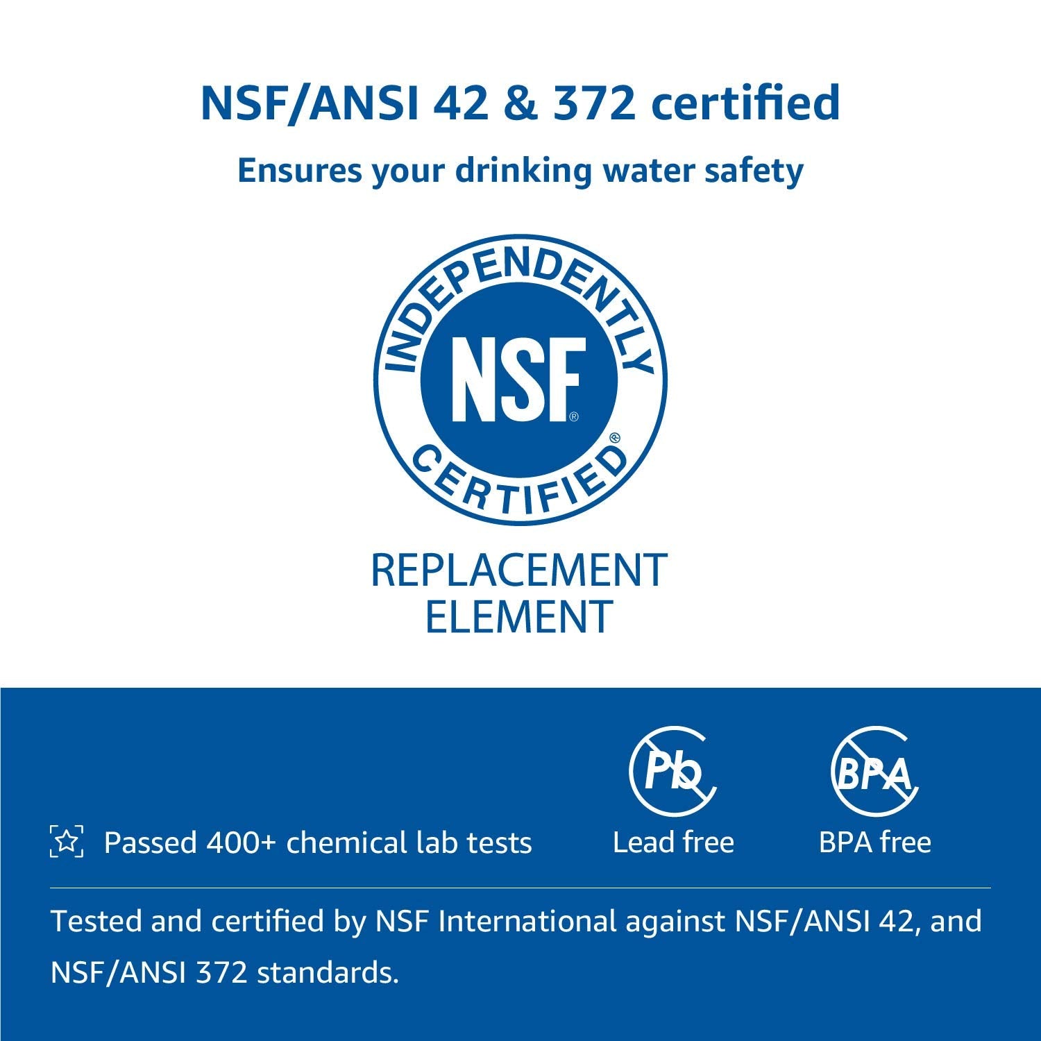 Aqua Crest Rv Water Filter, Rv Inline Hose Water Filter, Garden And Camper Water Filter, Nsf Certified, Greatly Reduces Chlorine, Bad Taste, Odor, 2 Pack New Label Design