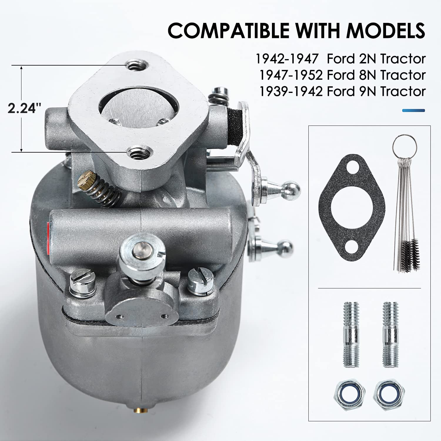 8N9510C-HD Marvel Schebler Carburetor Fits For Ford Tractor 2N 8N 9N 1939-1952 TSX33 TSX241A TSX241B TSX241C Replaces B3NN9510A