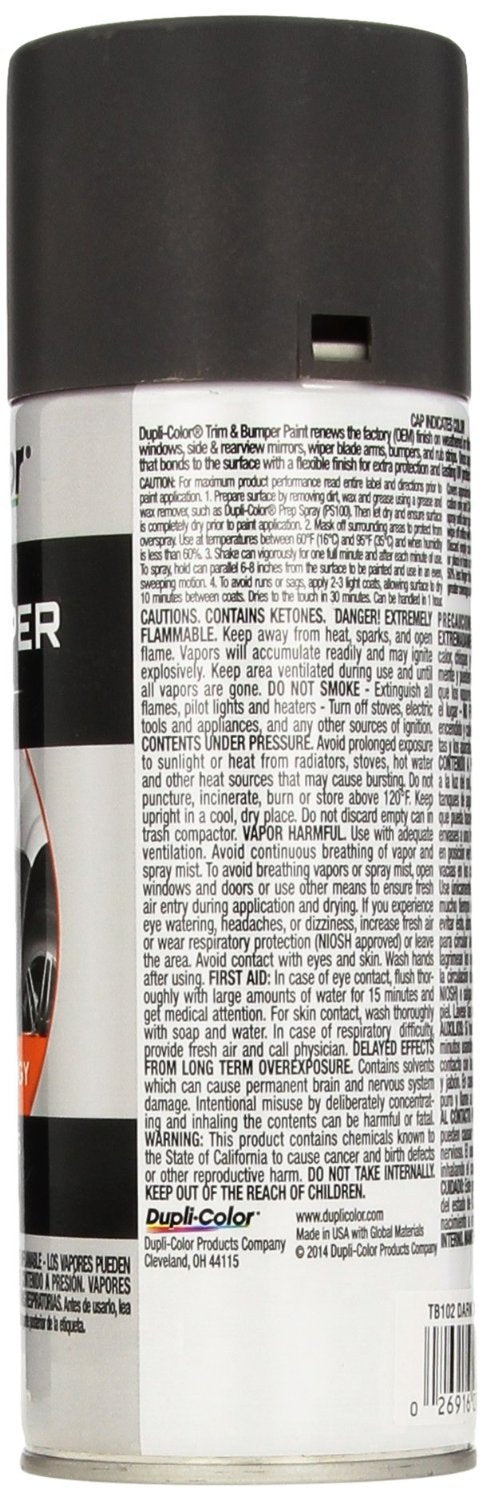 Dupli-Color Tb102-6Pk Trim And Bumper Paint - 11 Fl. Oz.